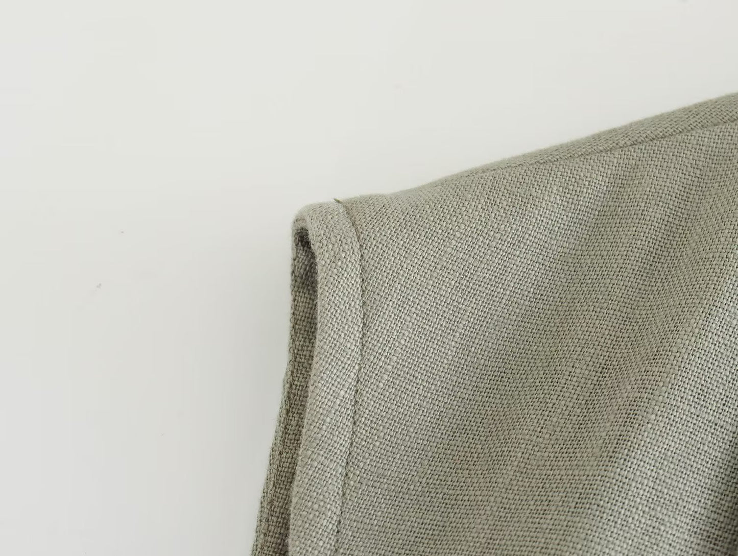 Women's Clothing With Belt Linen Vest Suit