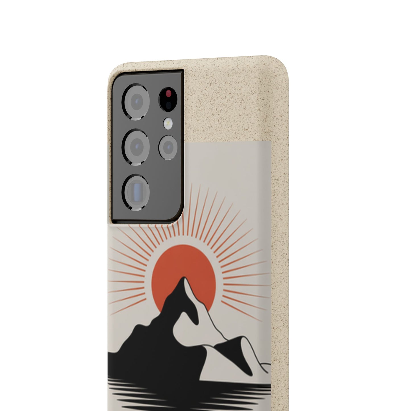 Biodegradable Phone Case - Mountain Design, Eco-Friendly Mobile Cover, Sustainable Tech Accessory