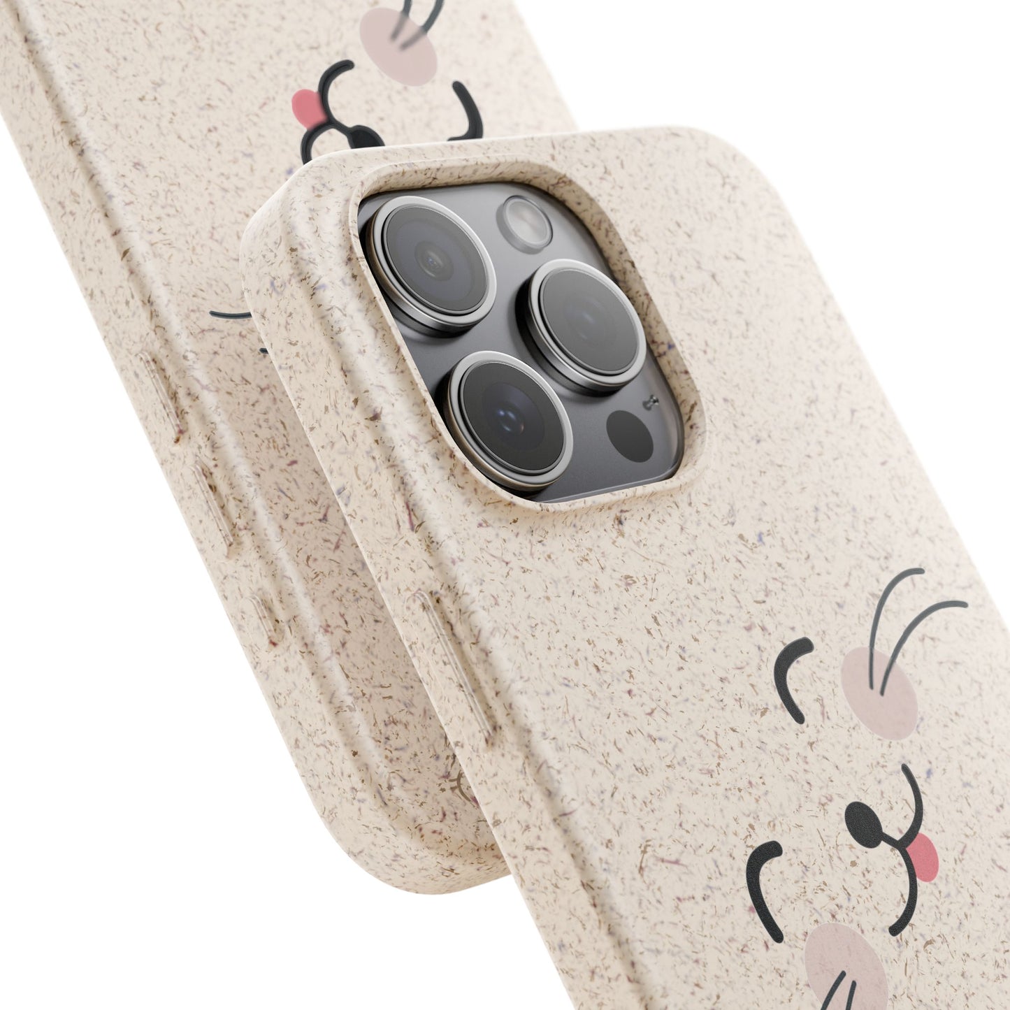 Biodegradable Phone Case - Happy Cat, Eco-friendly mobile cover