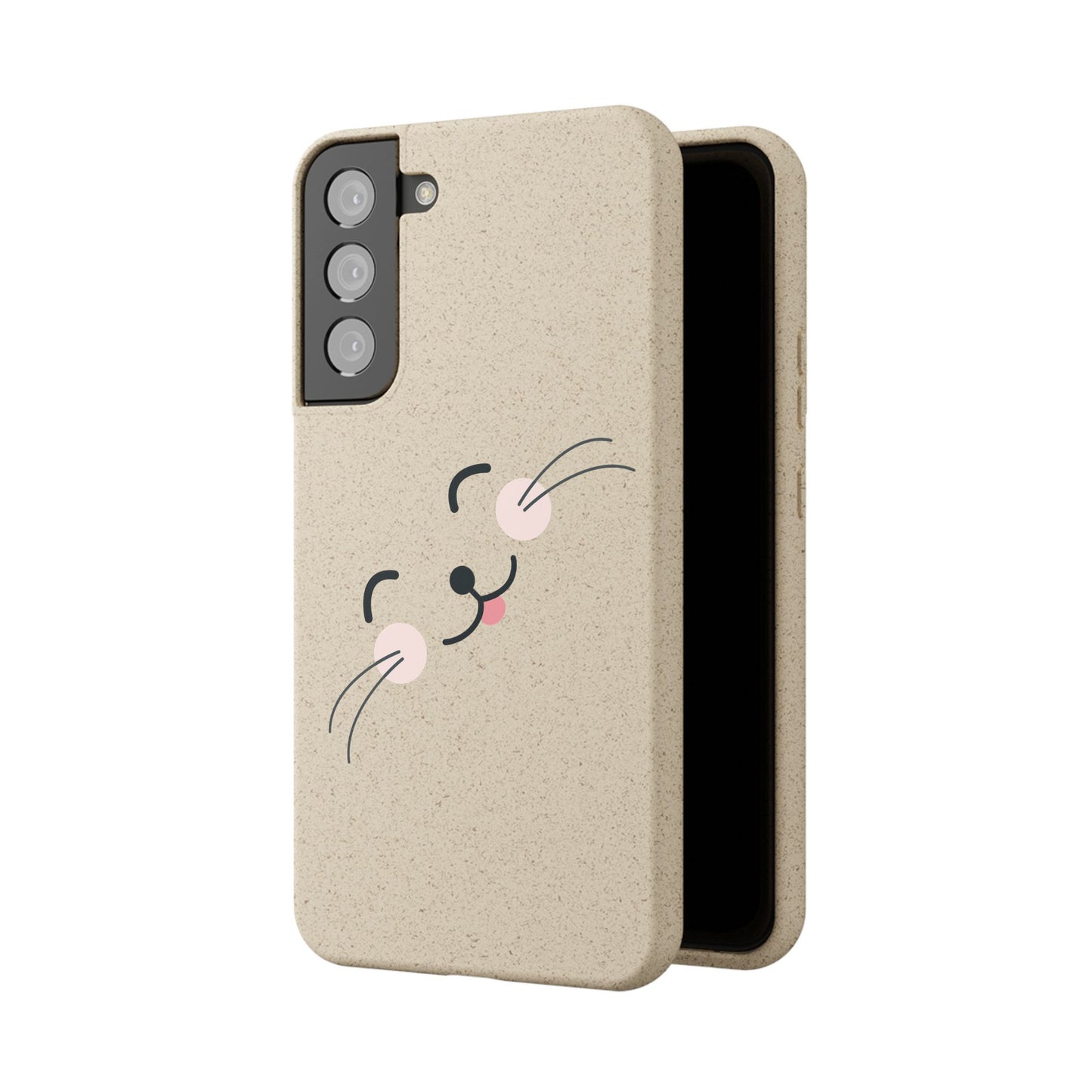 Biodegradable Phone Case - Happy Cat, Eco-friendly mobile cover