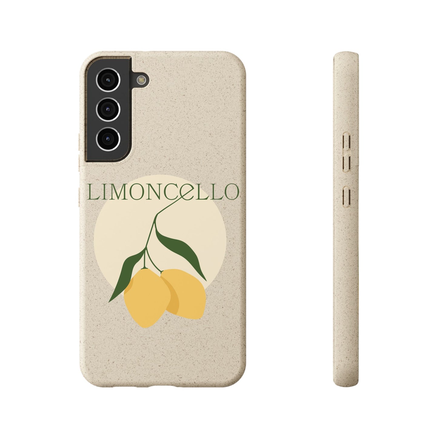 Biodegradable Phone Case - Limoncello Design, Eco-Friendly Mobile Cover