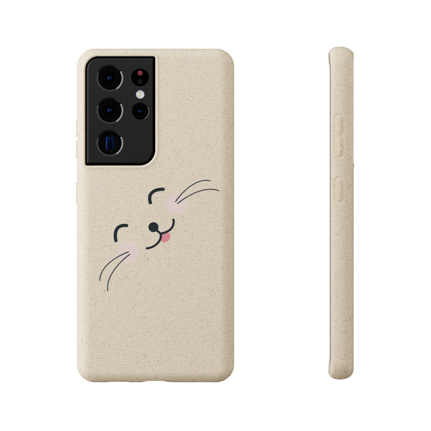 Biodegradable Phone Case - Happy Cat, Eco-friendly mobile cover