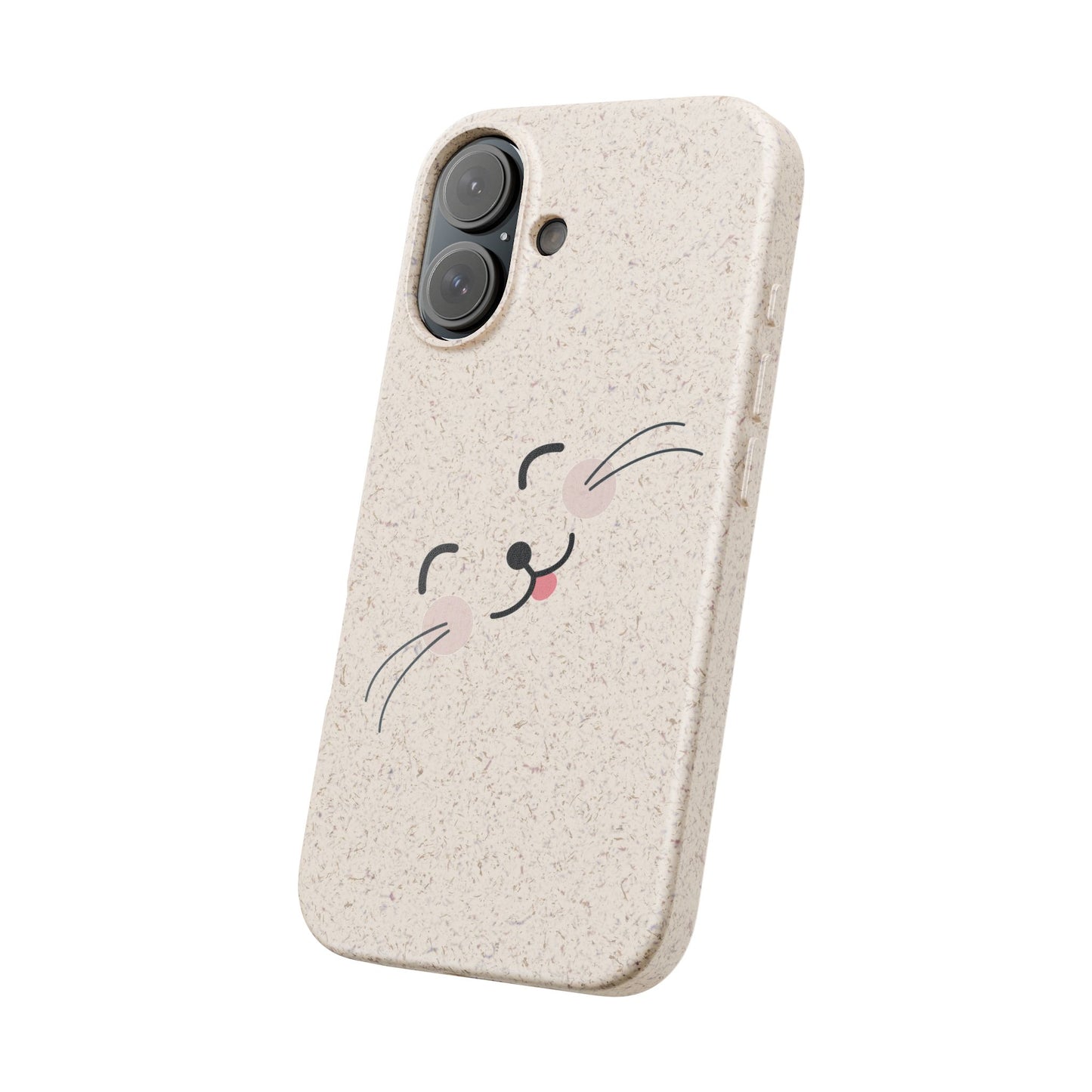 Biodegradable Phone Case - Happy Cat, Eco-friendly mobile cover