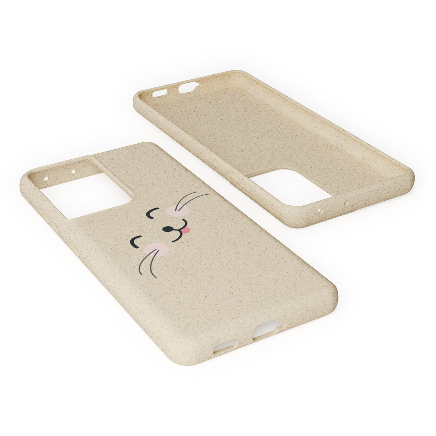 Biodegradable Phone Case - Happy Cat, Eco-friendly mobile cover
