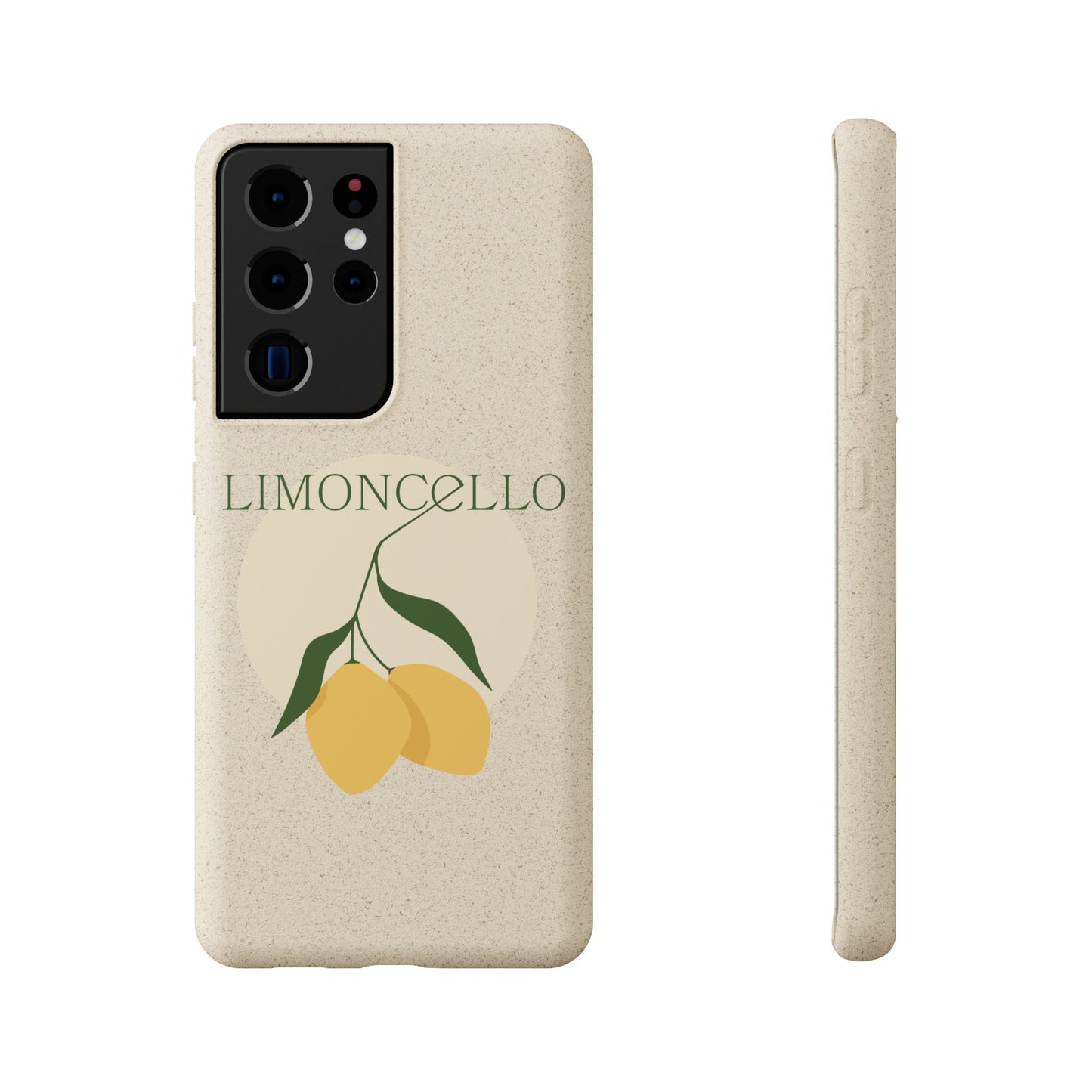 Biodegradable Phone Case - Limoncello Design, Eco-Friendly Mobile Cover