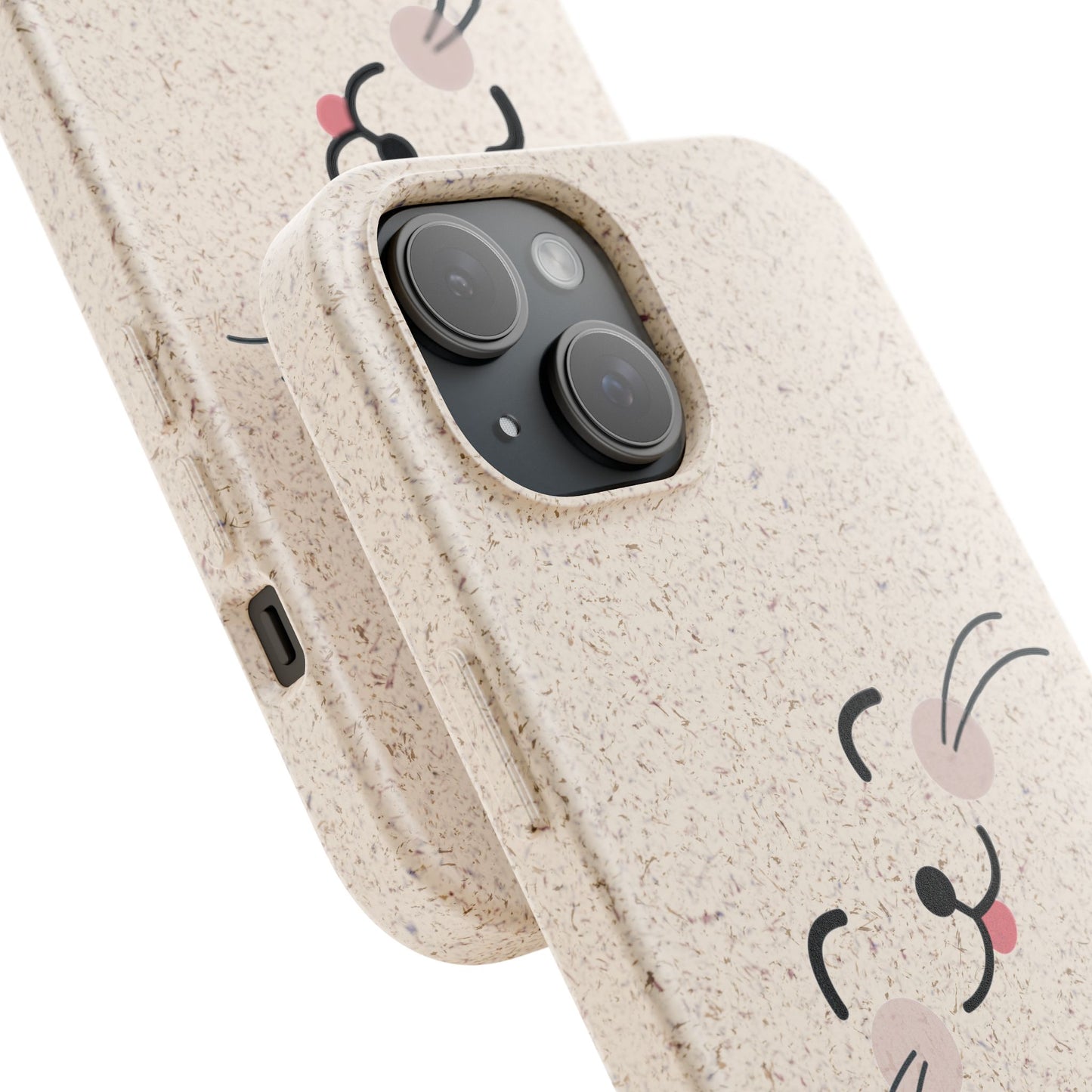 Biodegradable Phone Case - Happy Cat, Eco-friendly mobile cover