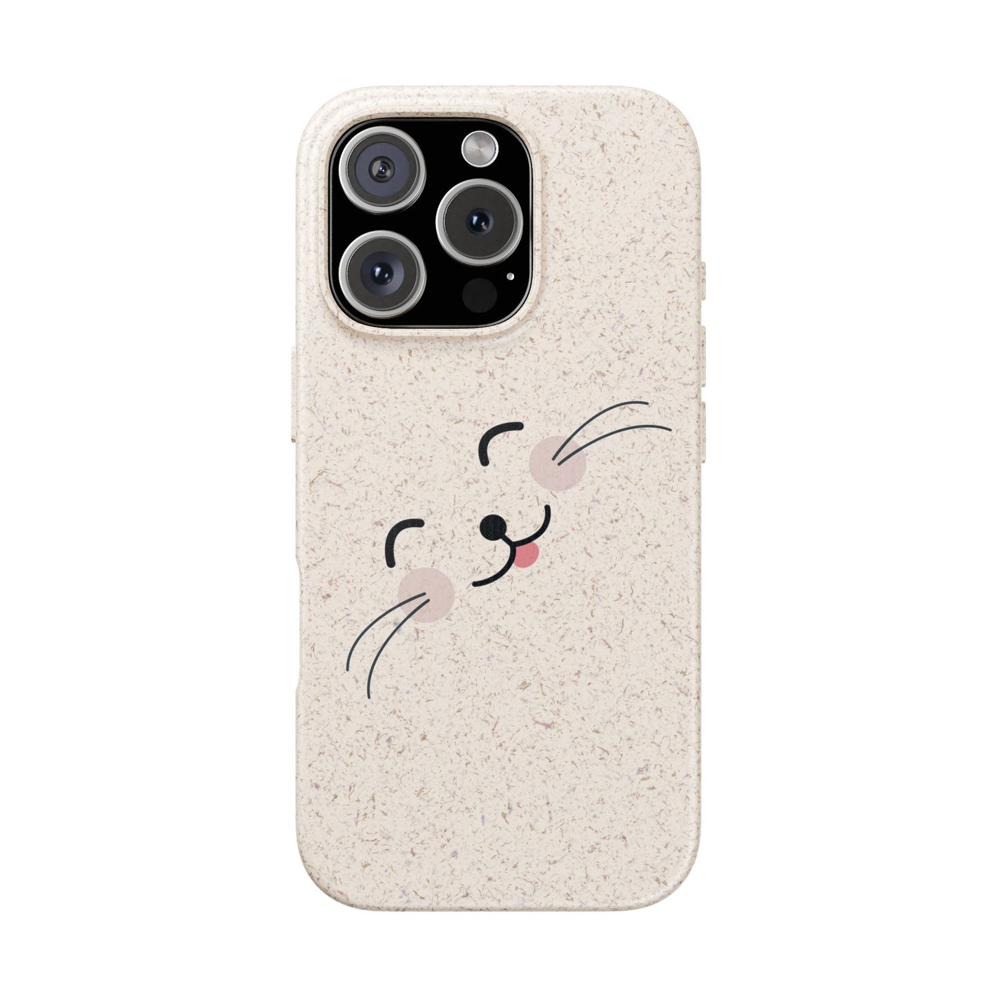 Biodegradable Phone Case - Happy Cat, Eco-friendly mobile cover