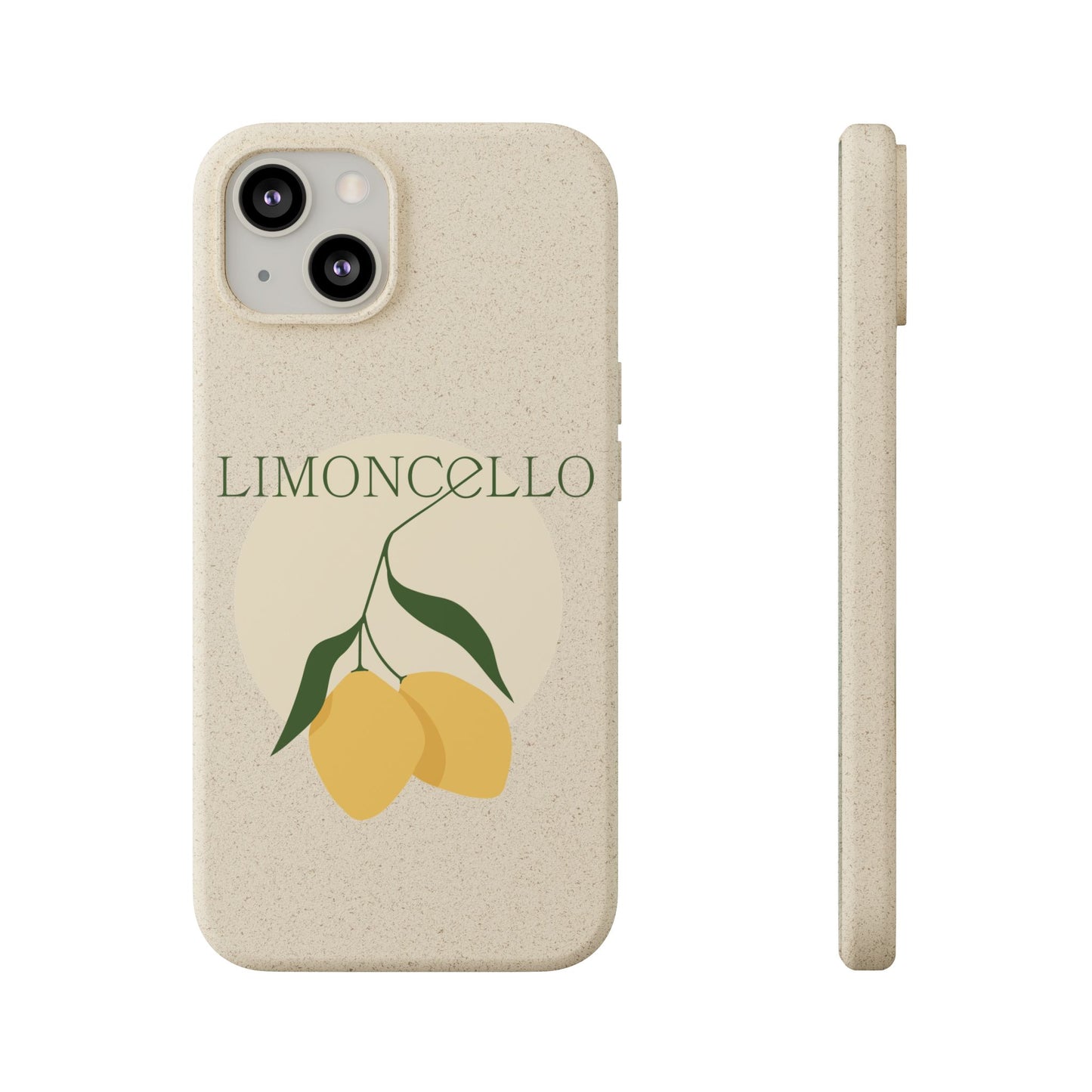 Biodegradable Phone Case - Limoncello Design, Eco-Friendly Mobile Cover