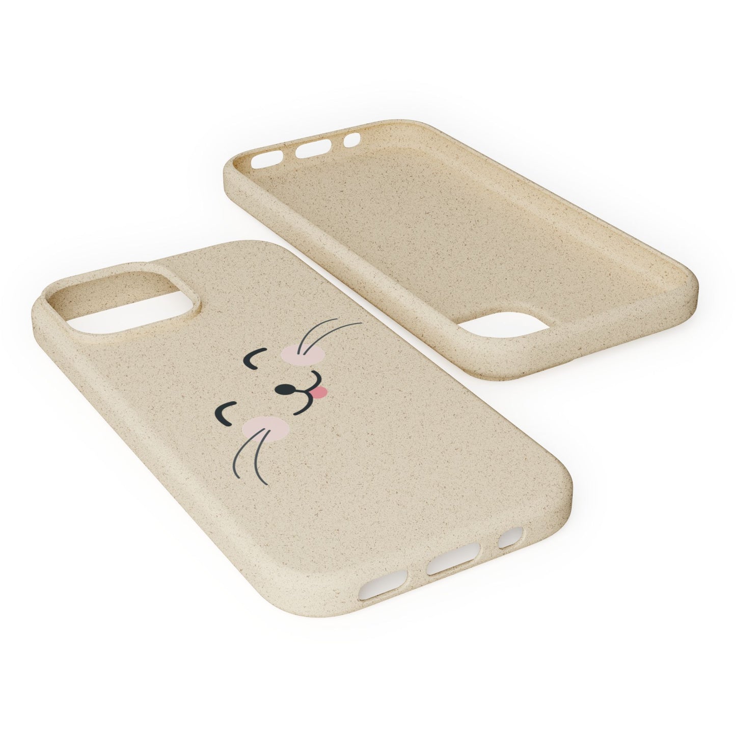 Biodegradable Phone Case - Happy Cat, Eco-friendly mobile cover