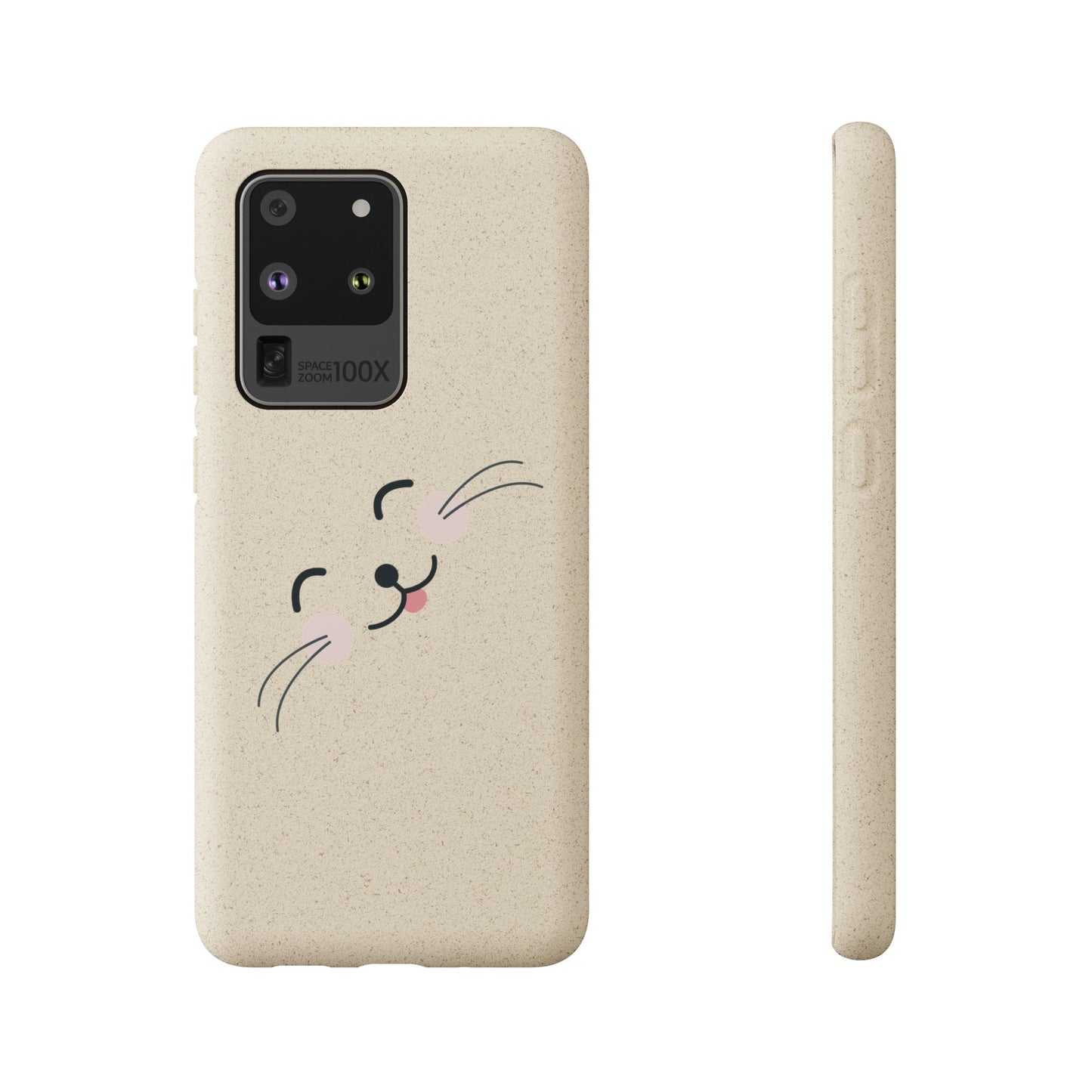Biodegradable Phone Case - Happy Cat, Eco-friendly mobile cover