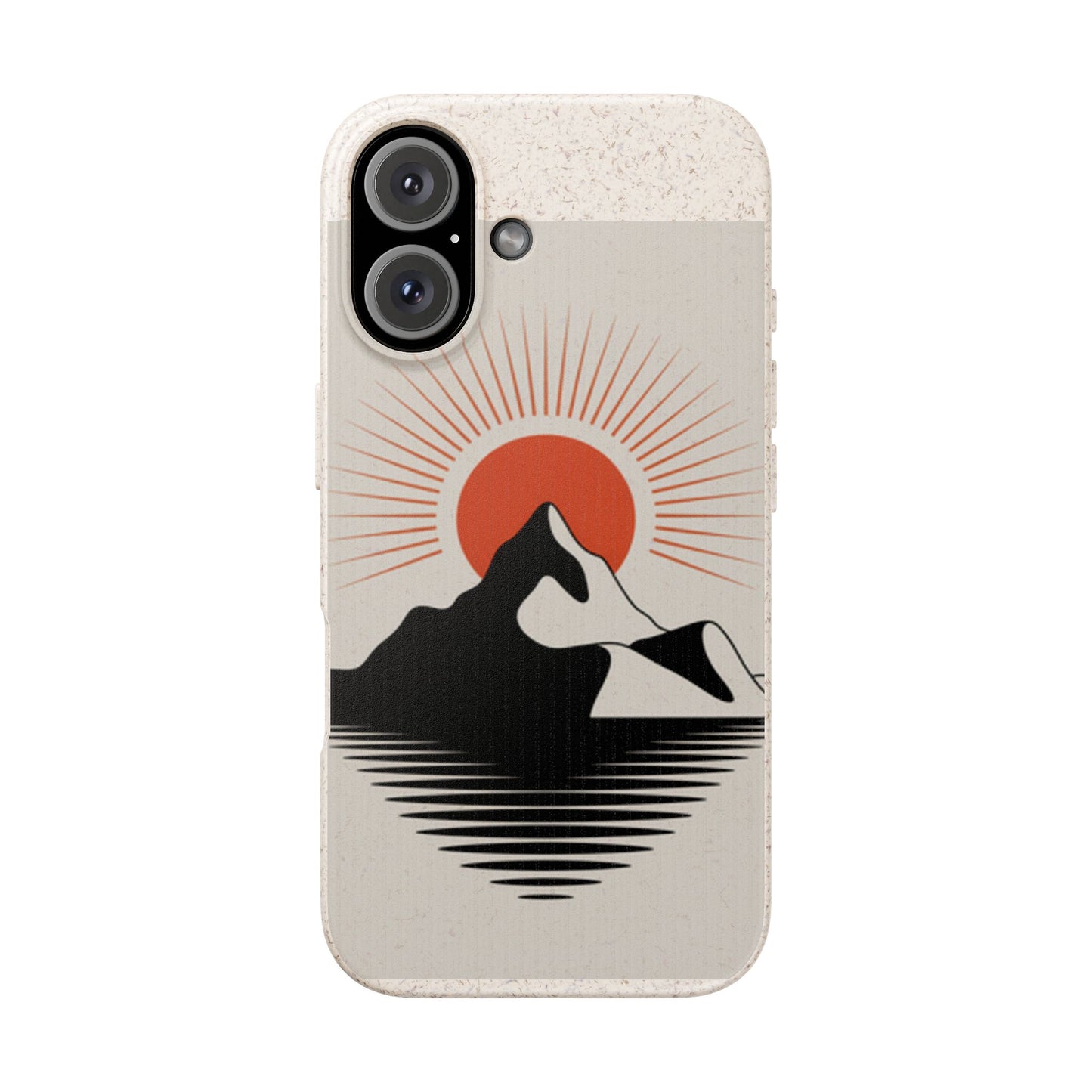 Biodegradable Phone Case - Mountain Design, Eco-Friendly Mobile Cover, Sustainable Tech Accessory