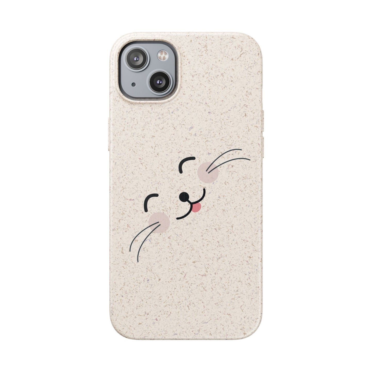 Biodegradable Phone Case - Happy Cat, Eco-friendly mobile cover