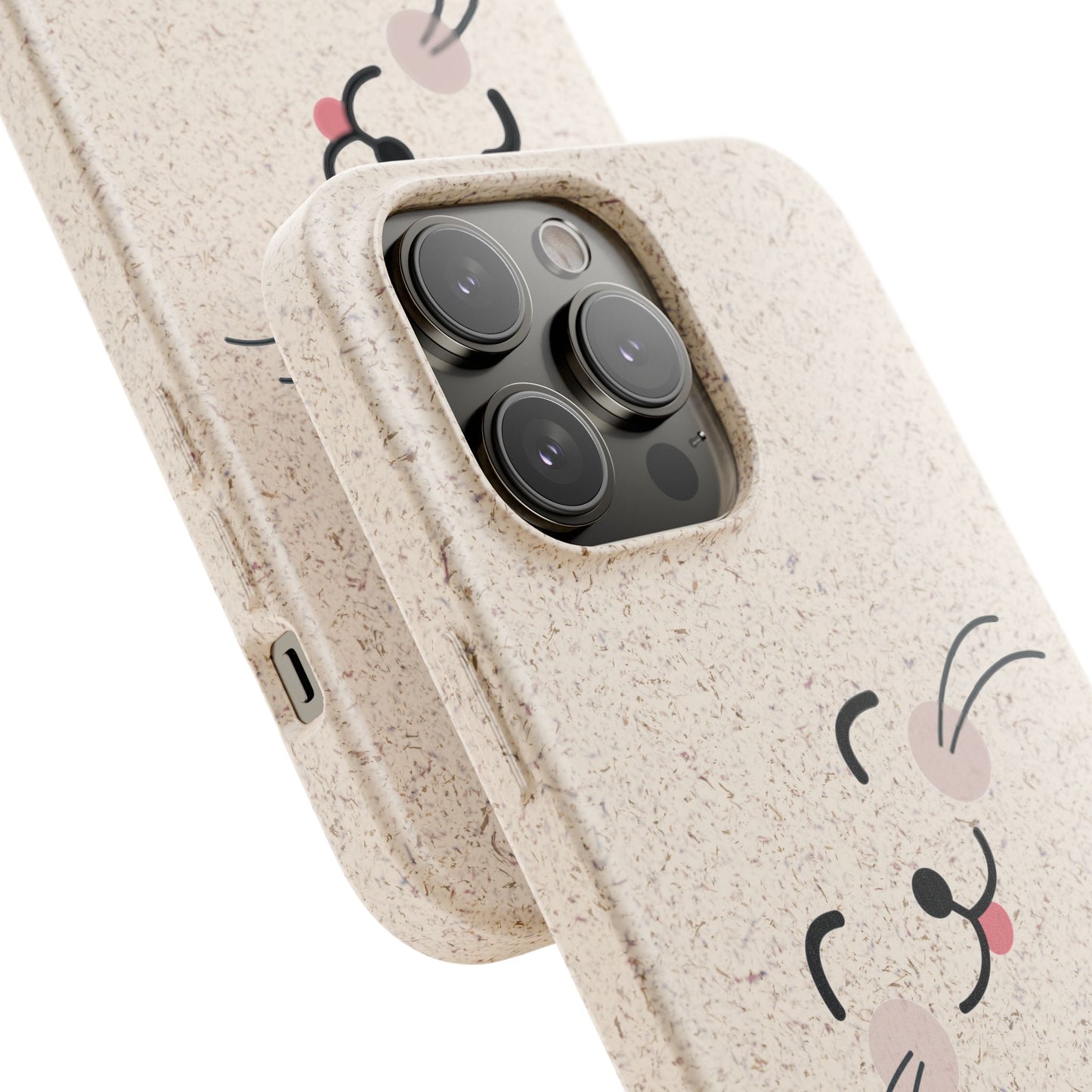 Biodegradable Phone Case - Happy Cat, Eco-friendly mobile cover