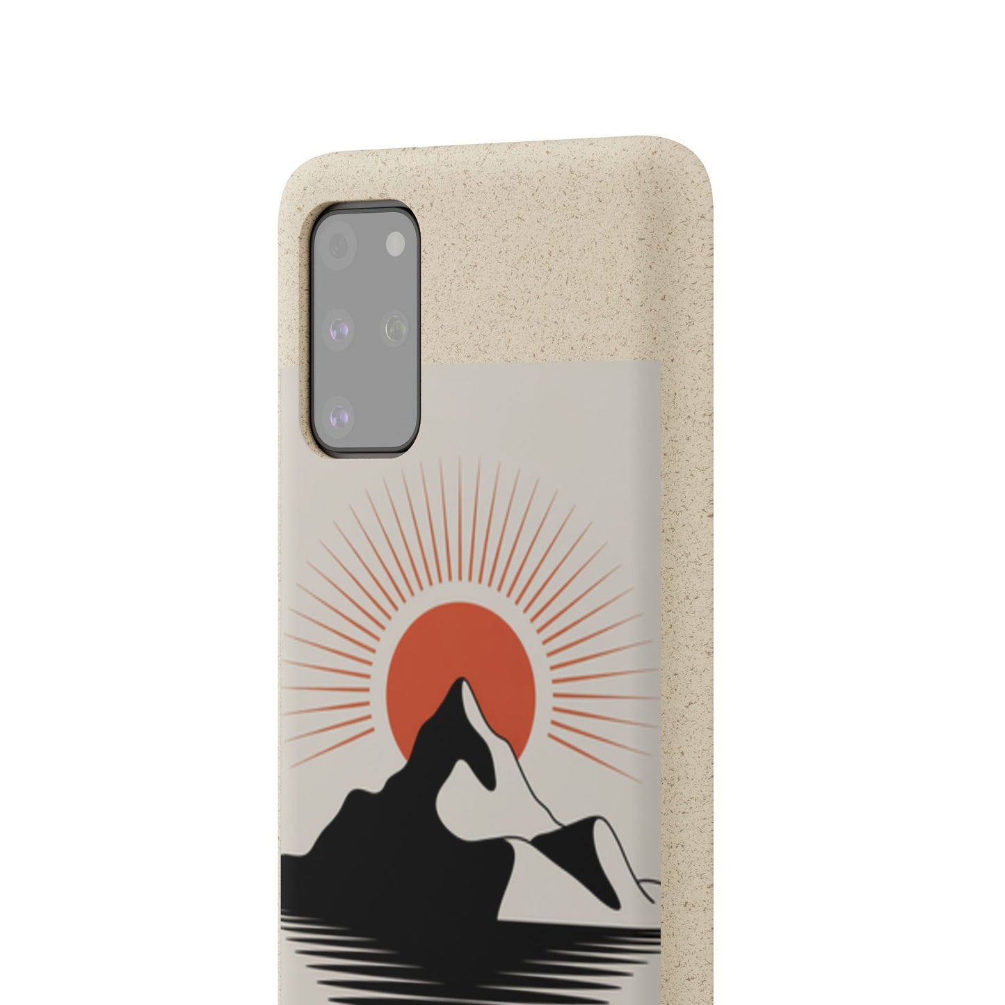 Biodegradable Phone Case - Mountain Design, Eco-Friendly Mobile Cover, Sustainable Tech Accessory