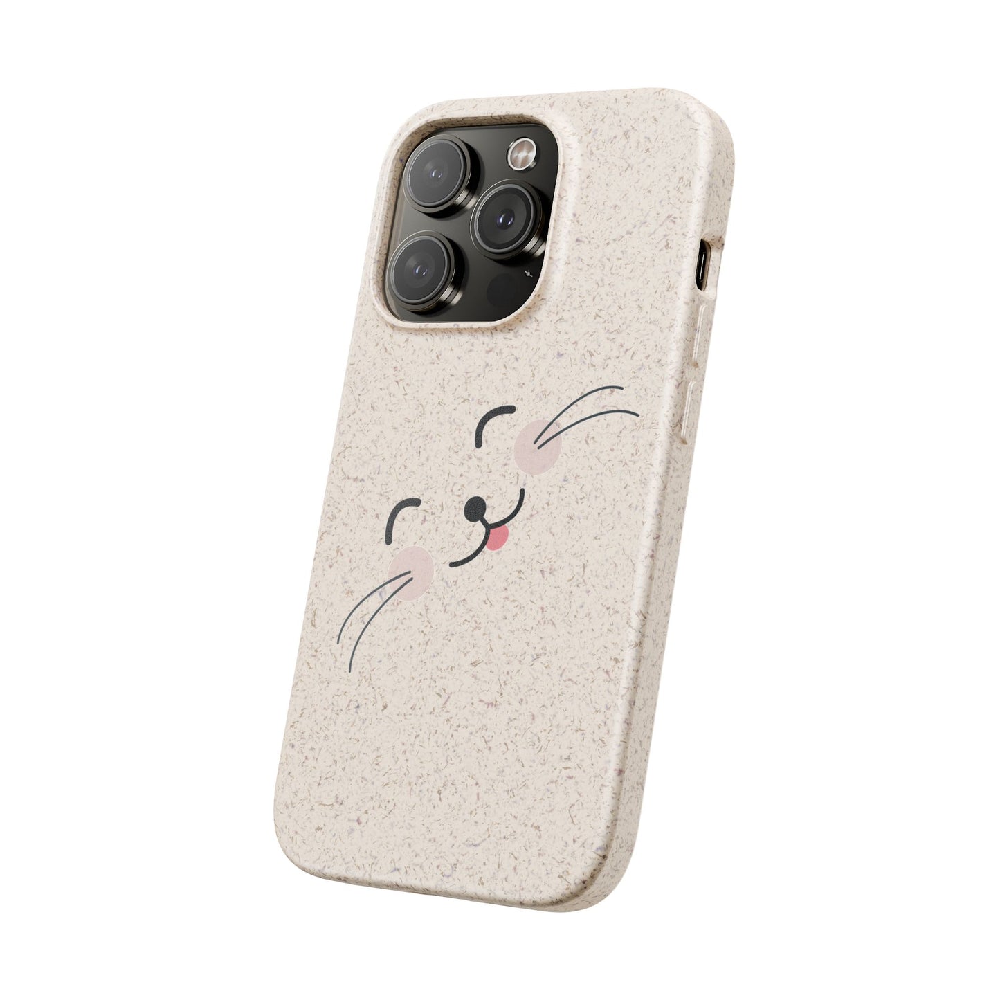 Biodegradable Phone Case - Happy Cat, Eco-friendly mobile cover