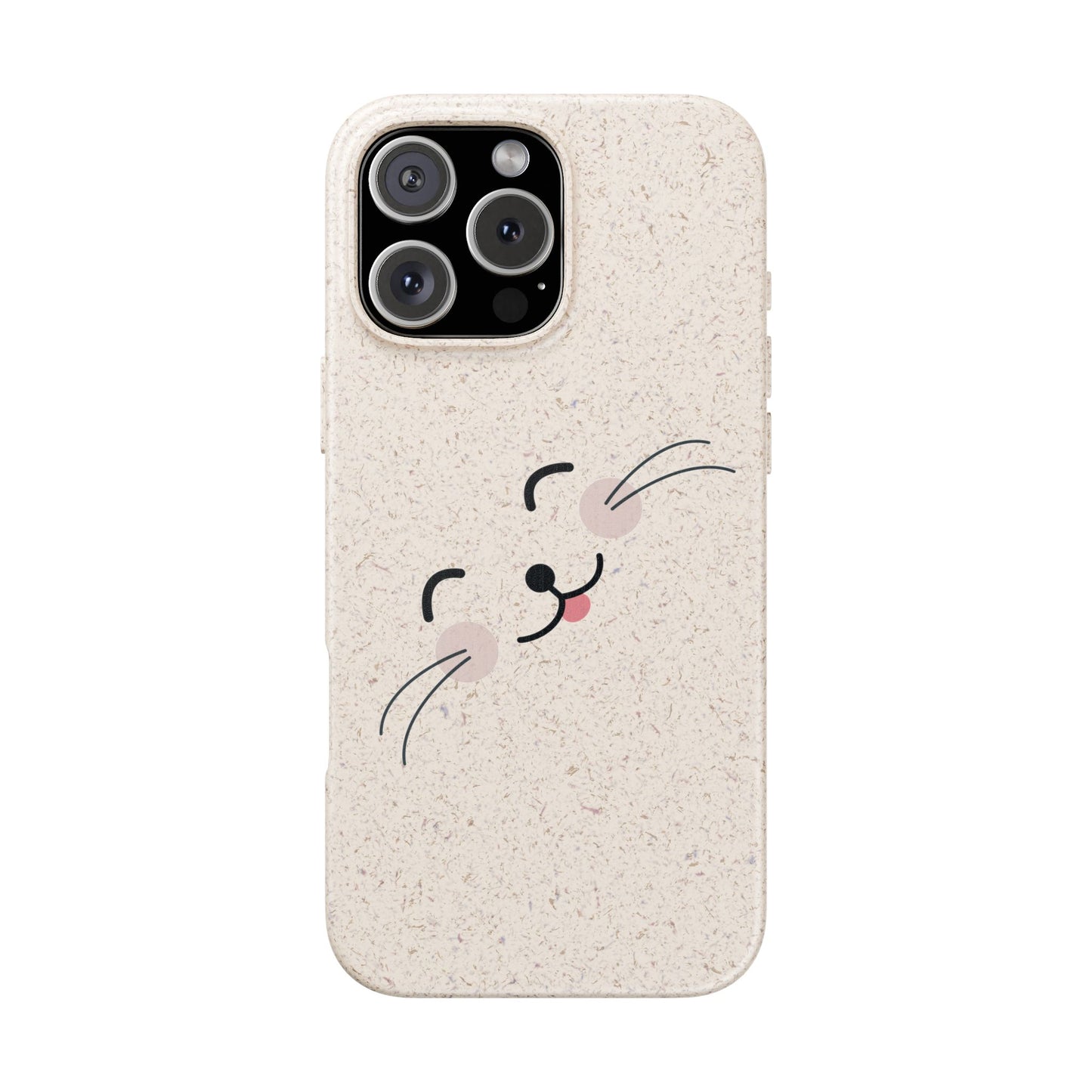 Biodegradable Phone Case - Happy Cat, Eco-friendly mobile cover