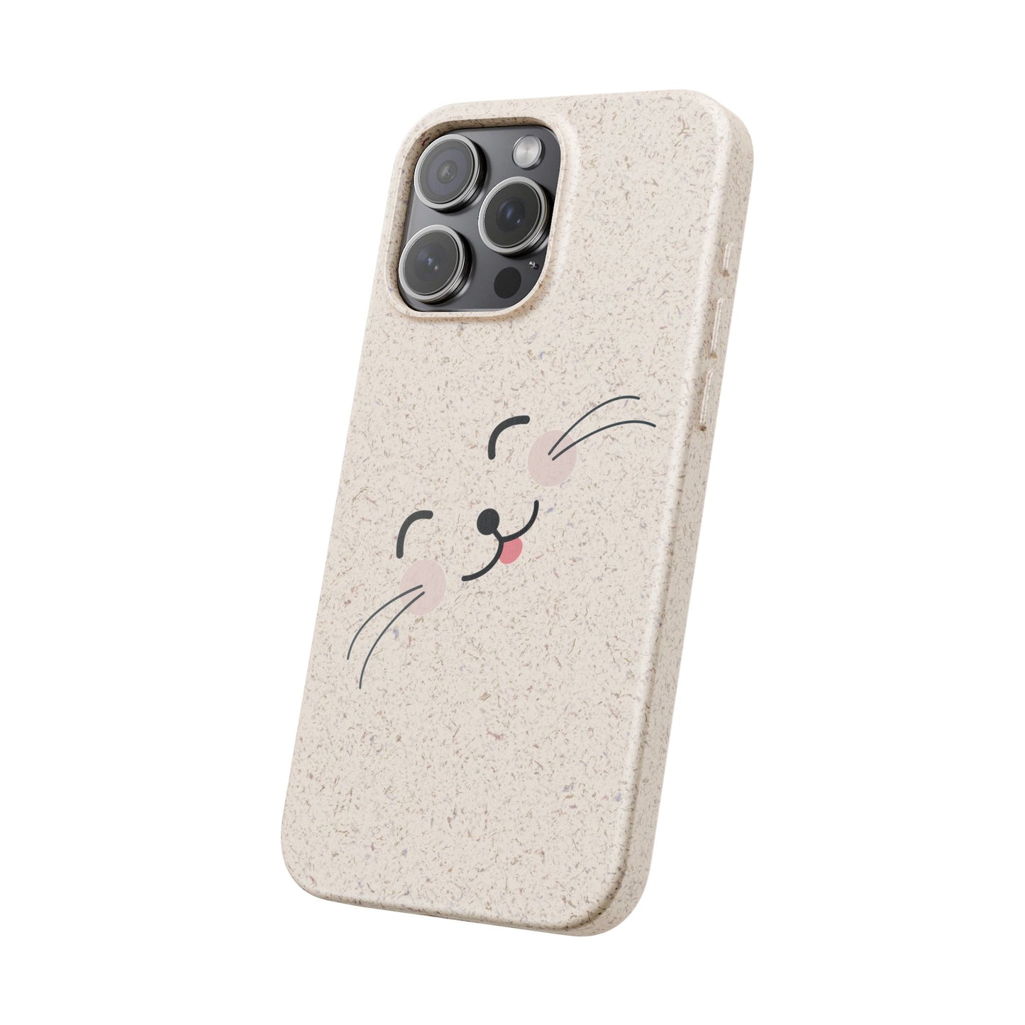 Biodegradable Phone Case - Happy Cat, Eco-friendly mobile cover