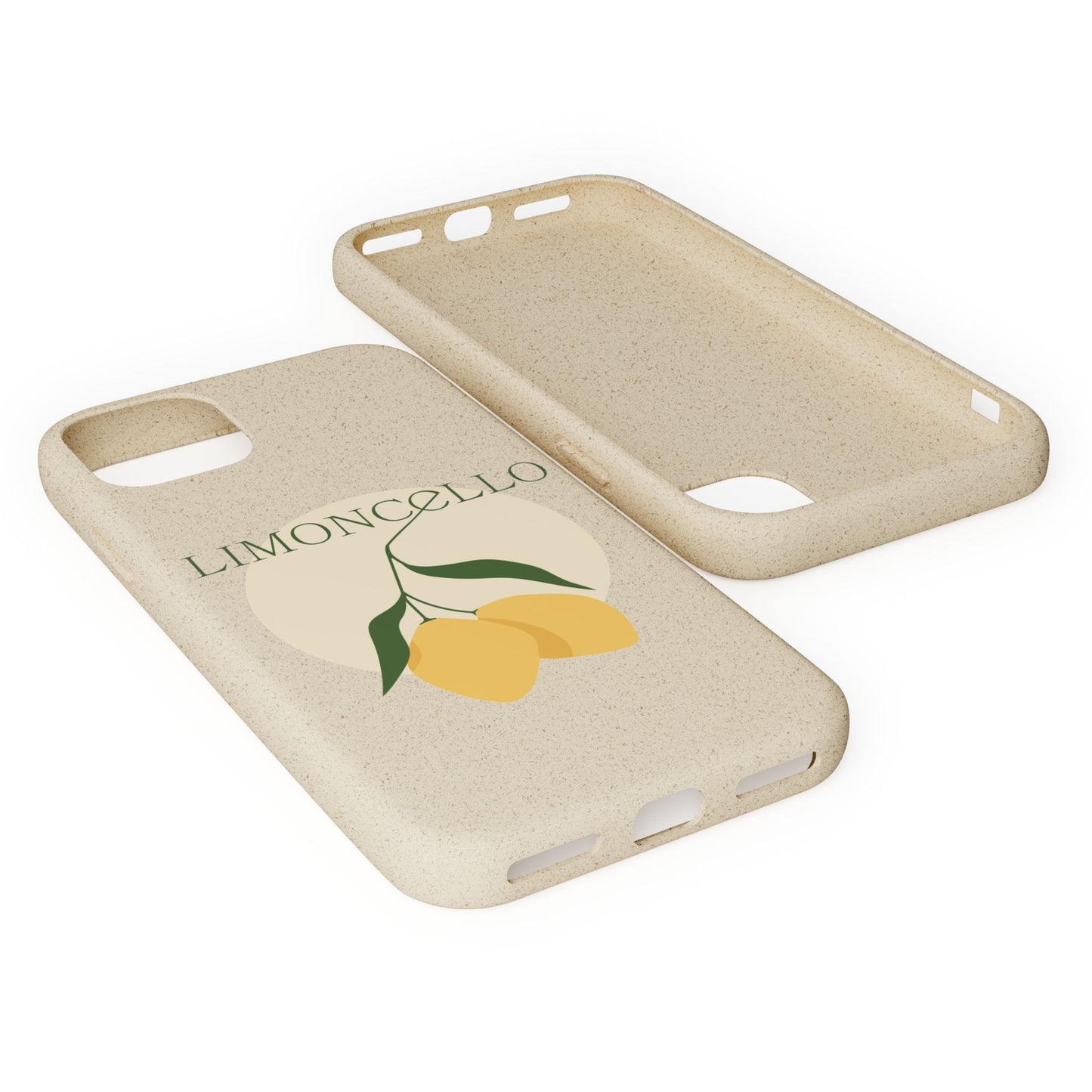 Biodegradable Phone Case - Limoncello Design, Eco-Friendly Mobile Cover