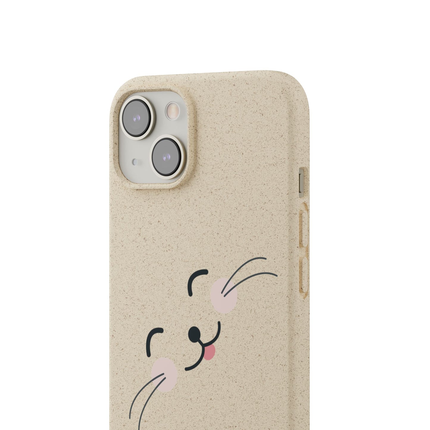 Biodegradable Phone Case - Happy Cat, Eco-friendly mobile cover