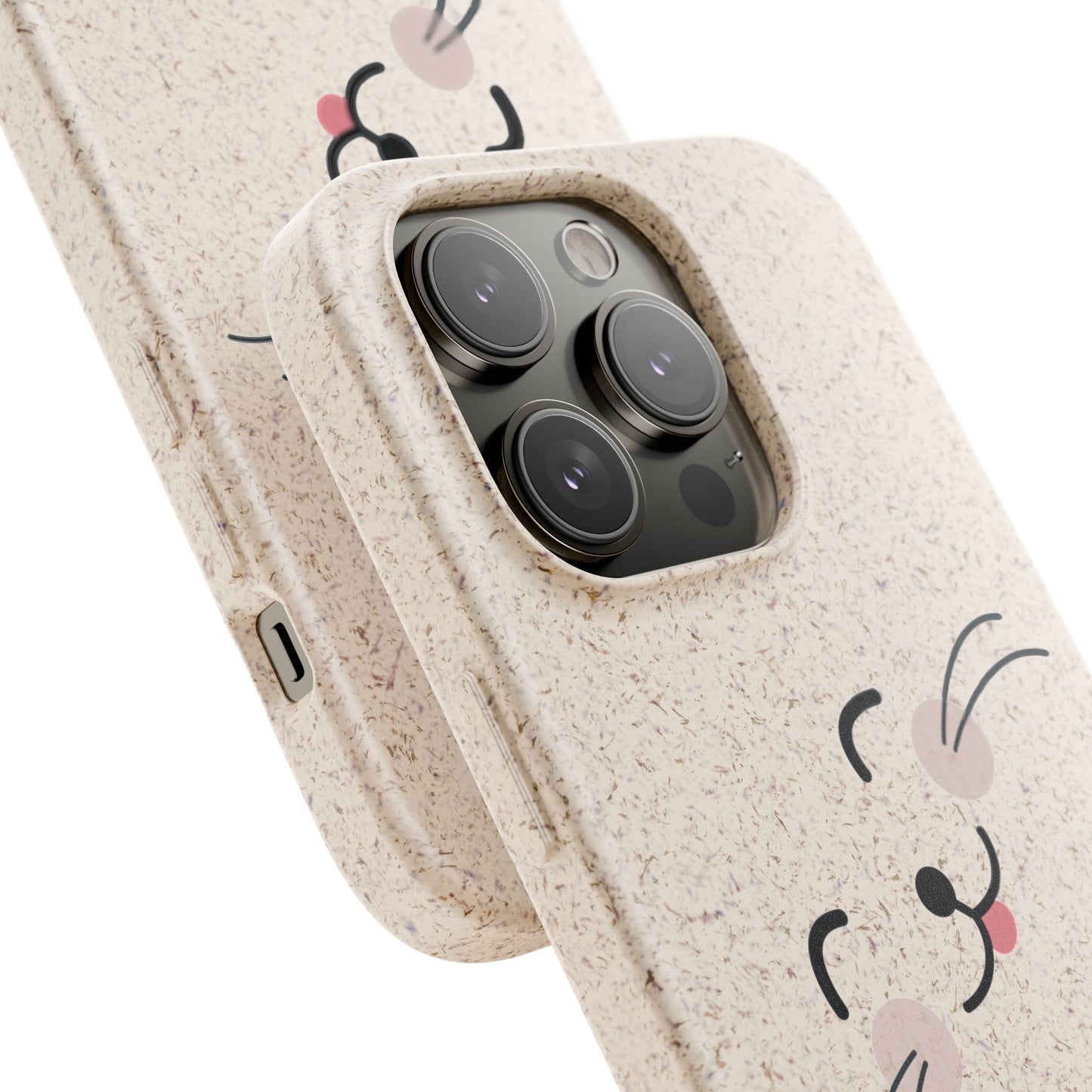 Biodegradable Phone Case - Happy Cat, Eco-friendly mobile cover
