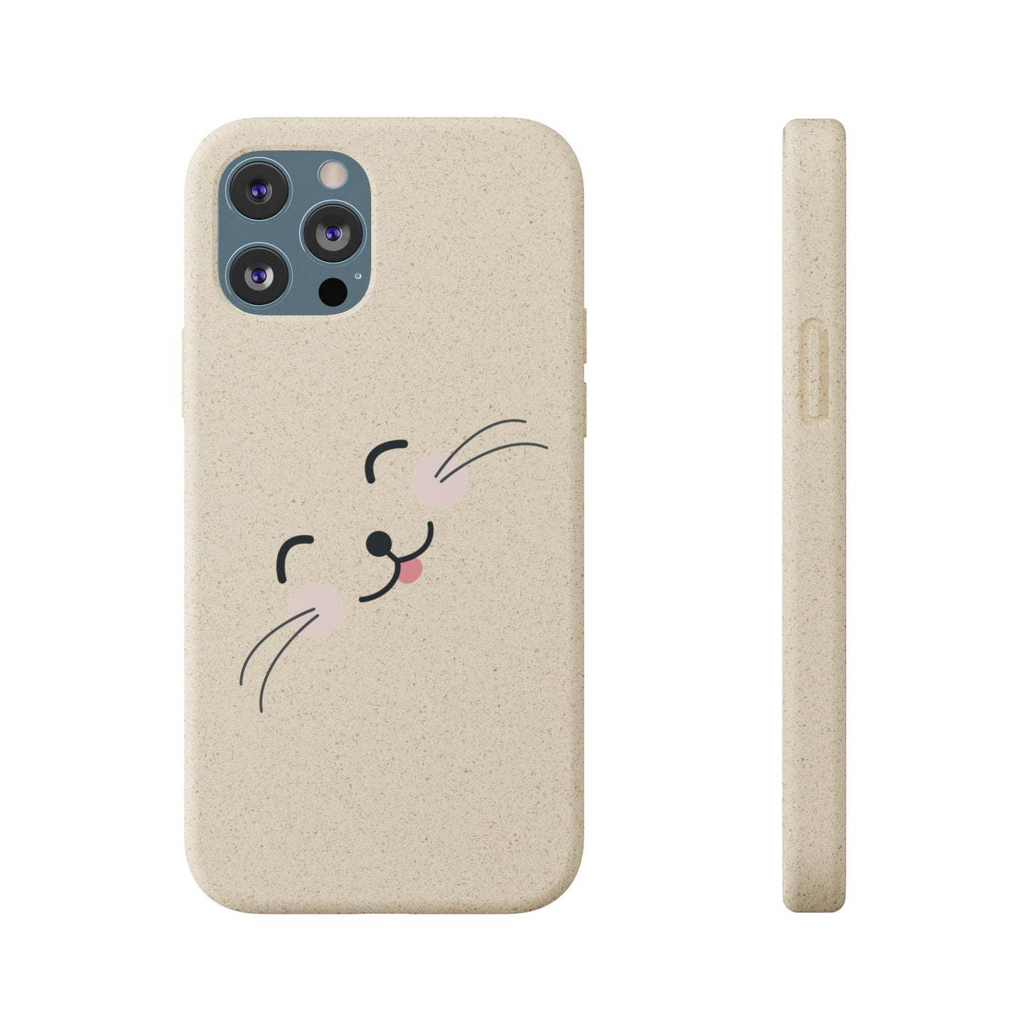 Biodegradable Phone Case - Happy Cat, Eco-friendly mobile cover
