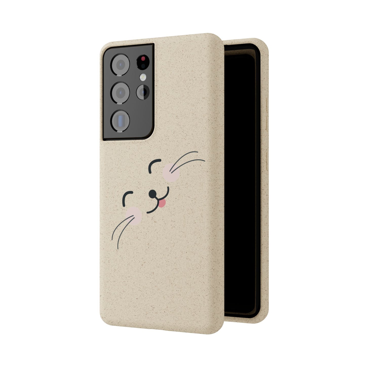 Biodegradable Phone Case - Happy Cat, Eco-friendly mobile cover