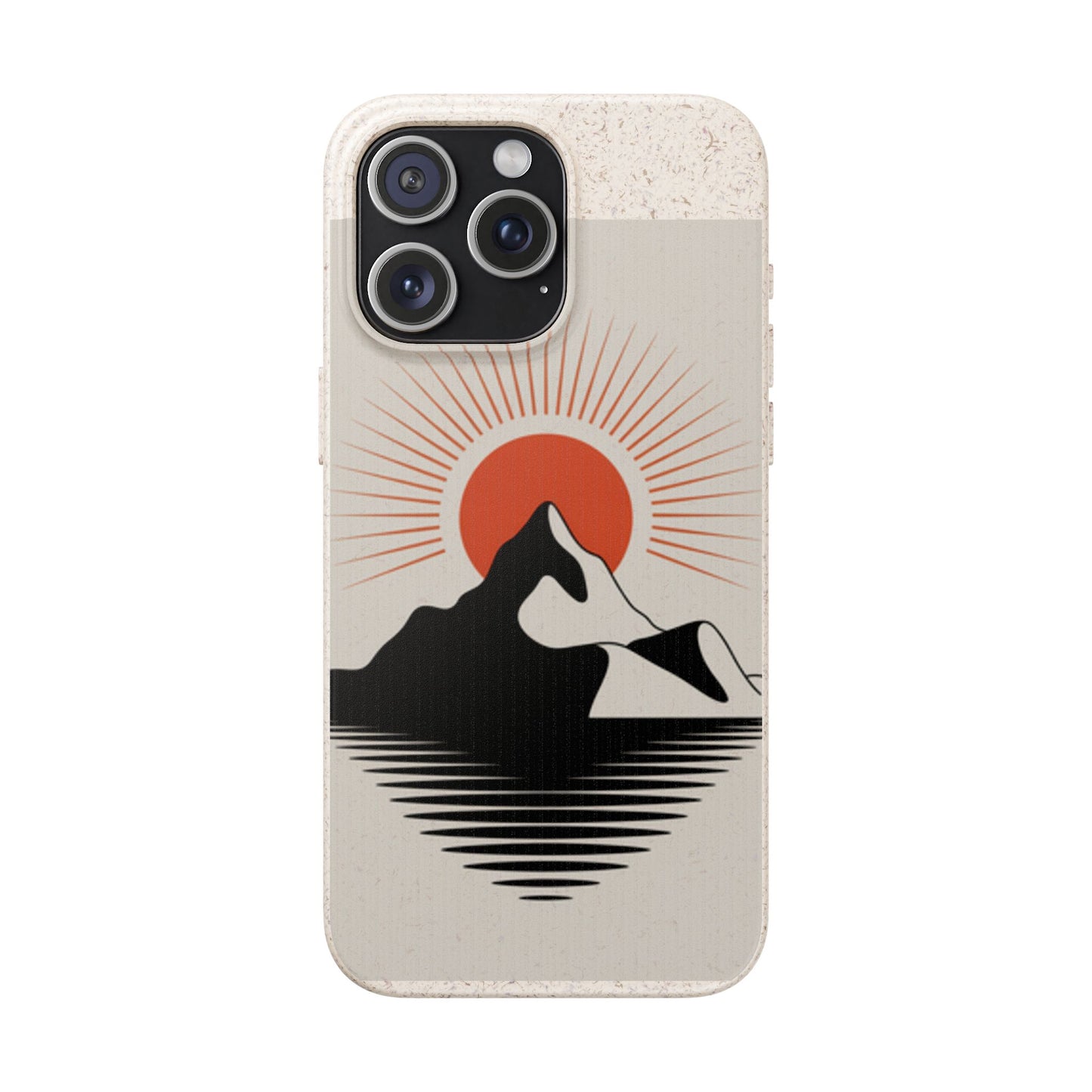 Biodegradable Phone Case - Mountain Design, Eco-Friendly Mobile Cover, Sustainable Tech Accessory