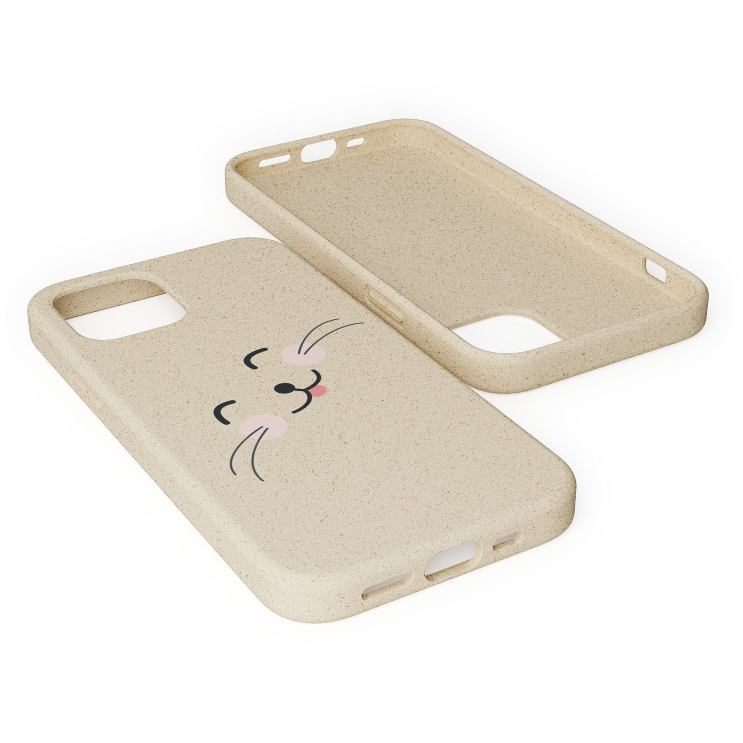 Biodegradable Phone Case - Happy Cat, Eco-friendly mobile cover