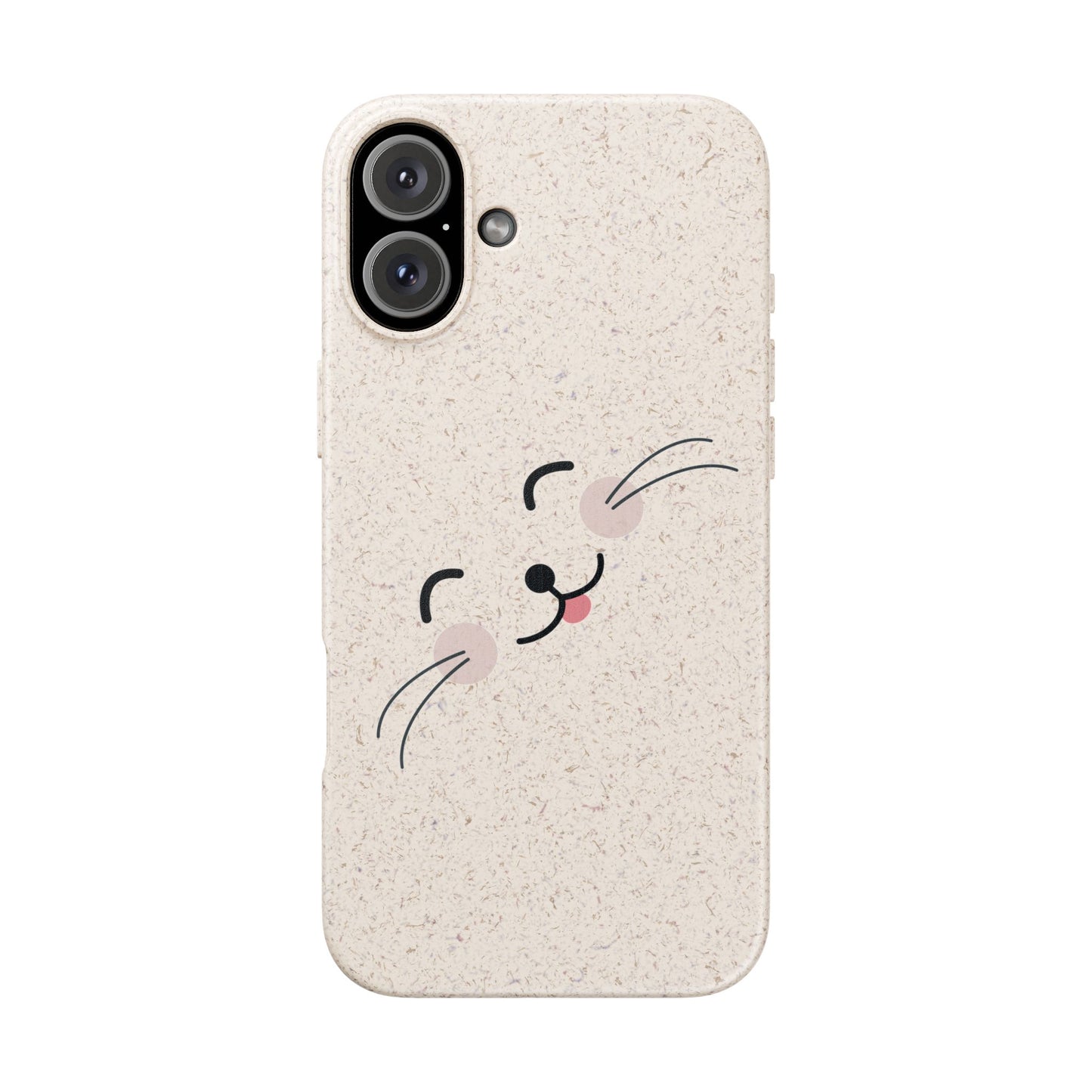 Biodegradable Phone Case - Happy Cat, Eco-friendly mobile cover