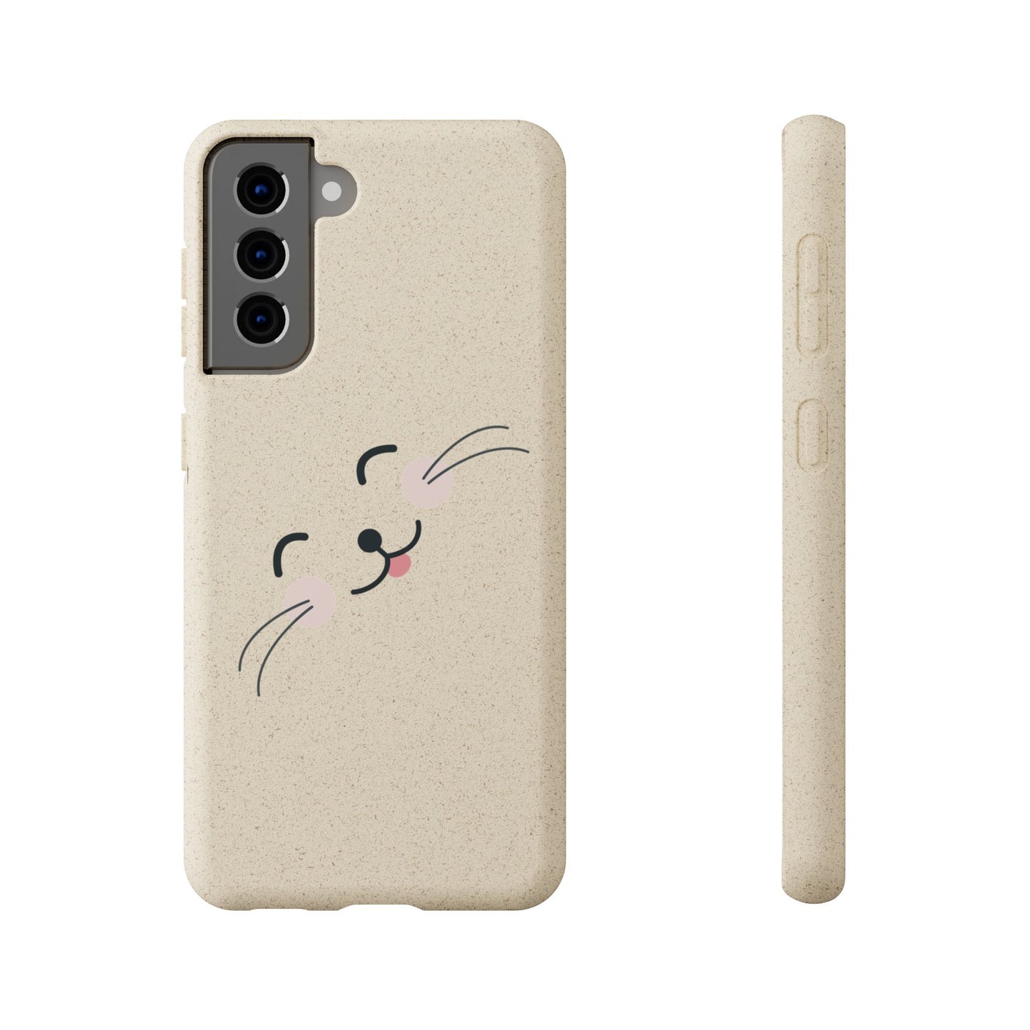 Biodegradable Phone Case - Happy Cat, Eco-friendly mobile cover
