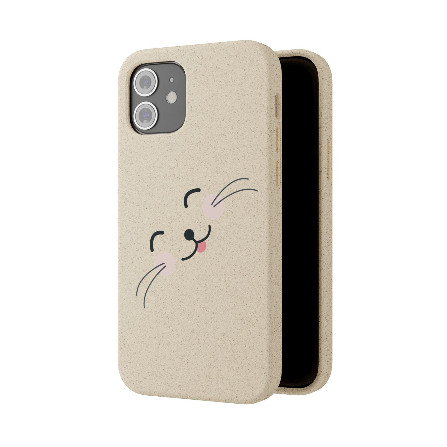 Biodegradable Phone Case - Happy Cat, Eco-friendly mobile cover