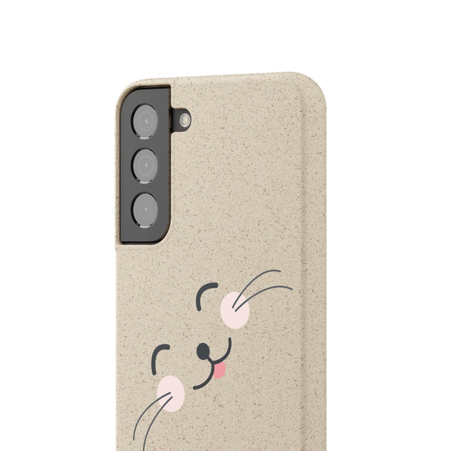 Biodegradable Phone Case - Happy Cat, Eco-friendly mobile cover