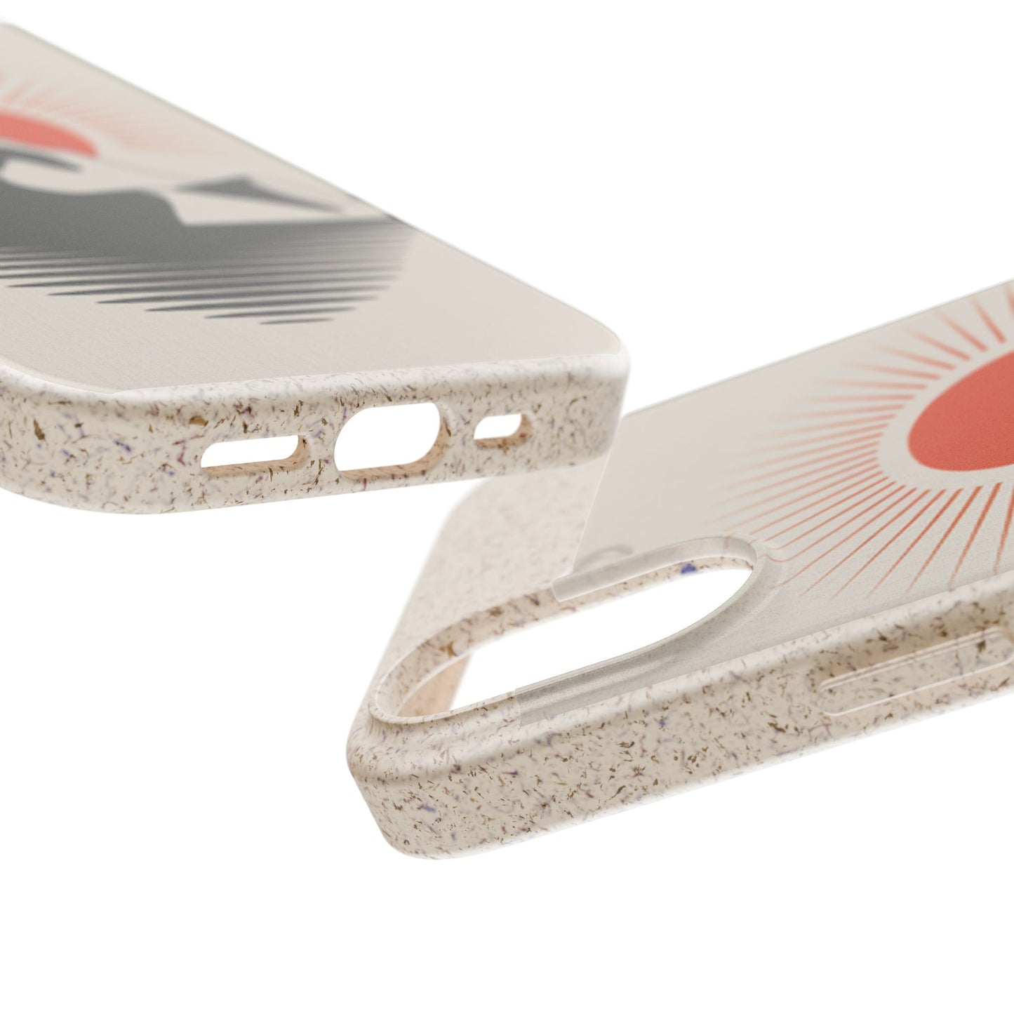 Biodegradable Phone Case - Mountain Design, Eco-Friendly Mobile Cover, Sustainable Tech Accessory
