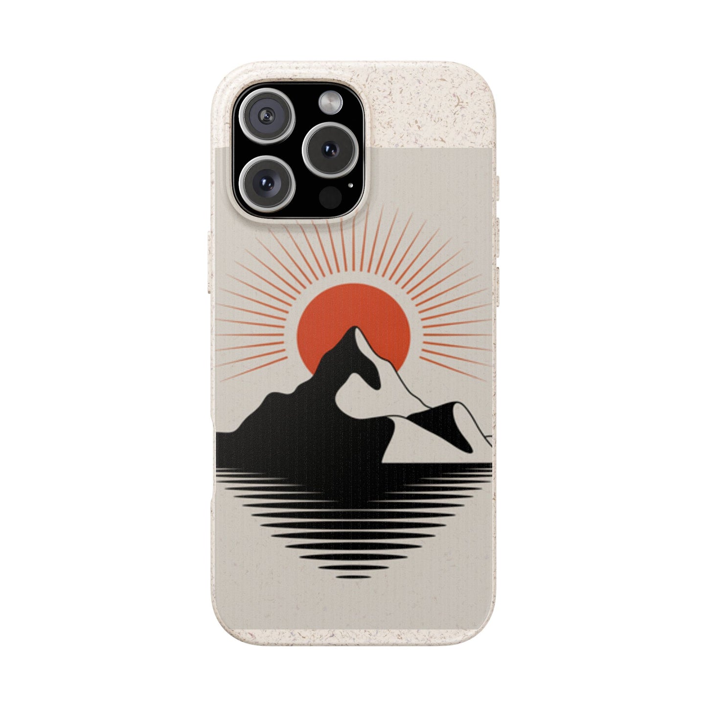 Biodegradable Phone Case - Mountain Design, Eco-Friendly Mobile Cover, Sustainable Tech Accessory