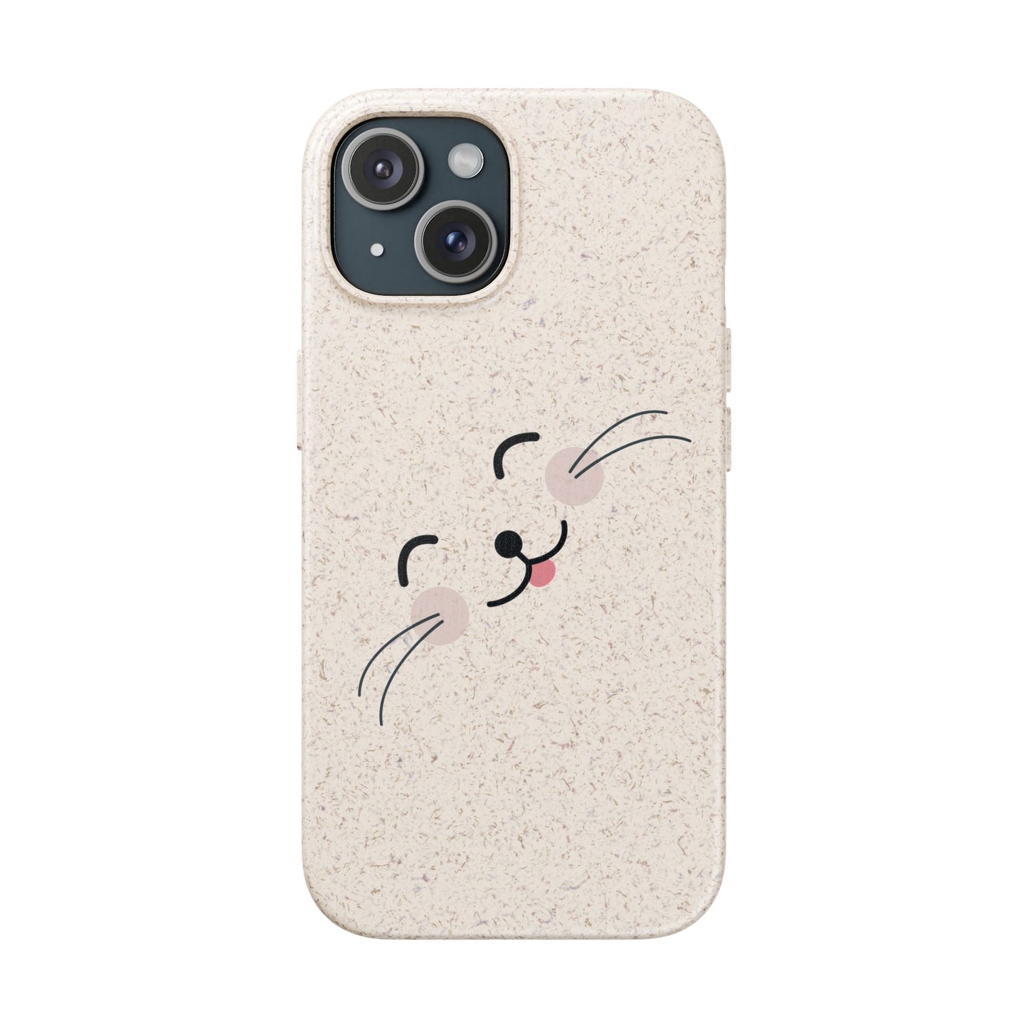 Biodegradable Phone Case - Happy Cat, Eco-friendly mobile cover