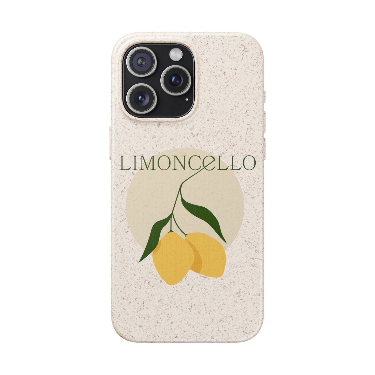 Biodegradable Phone Case - Limoncello Design, Eco-Friendly Mobile Cover