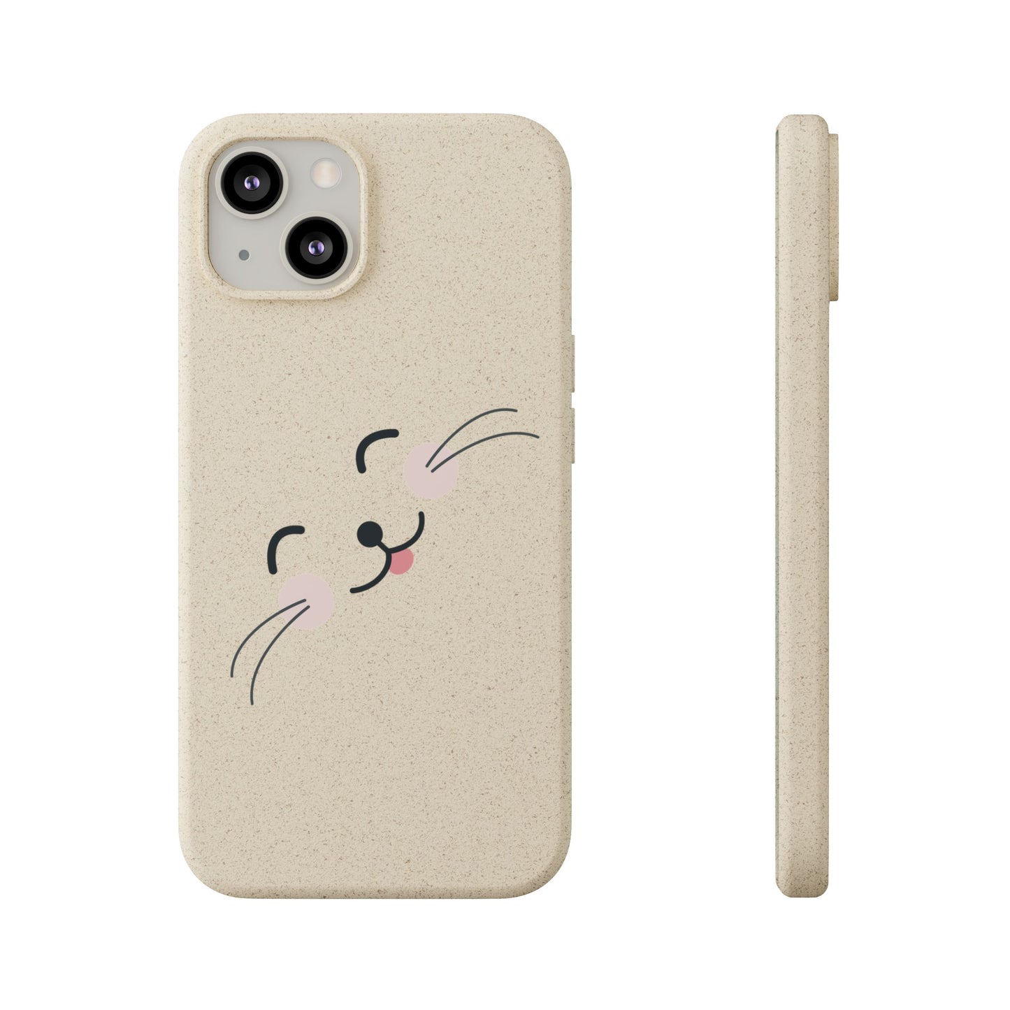 Biodegradable Phone Case - Happy Cat, Eco-friendly mobile cover