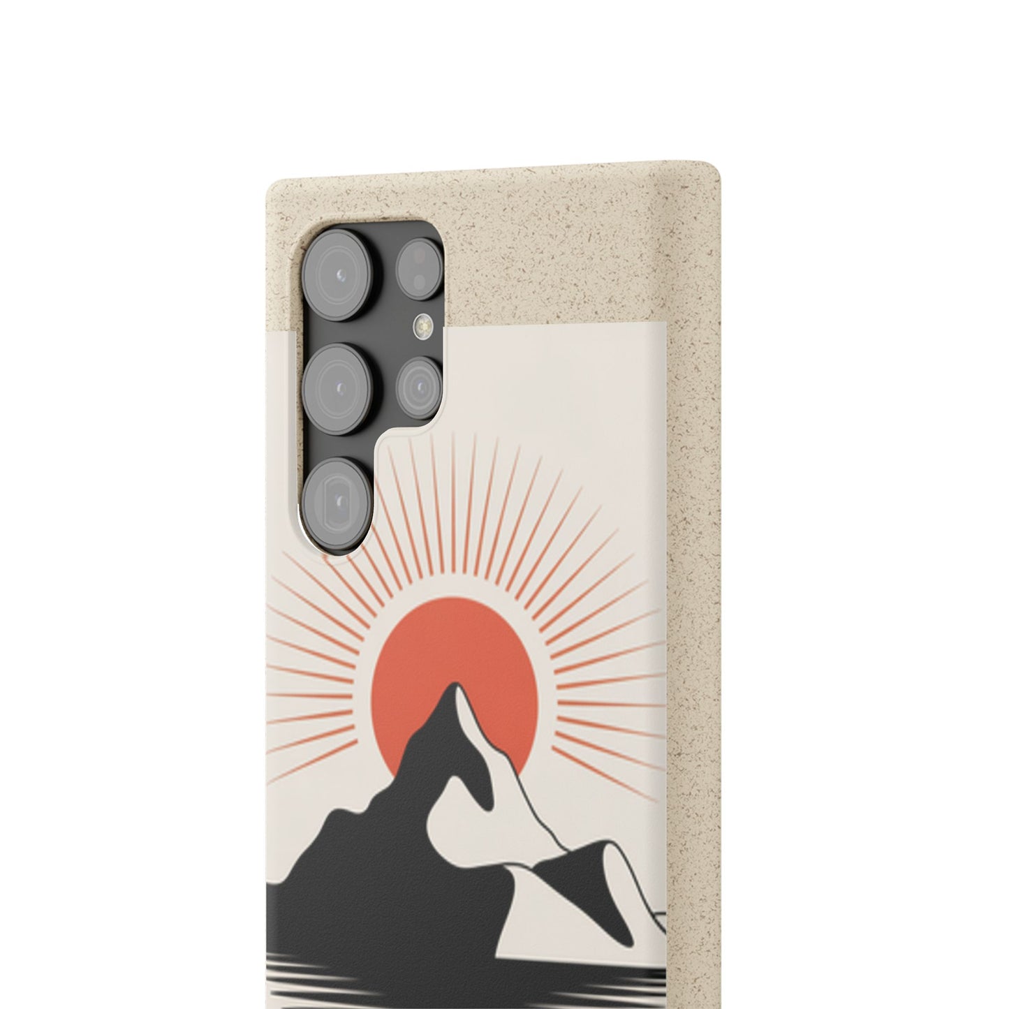 Biodegradable Phone Case - Mountain Design, Eco-Friendly Mobile Cover, Sustainable Tech Accessory