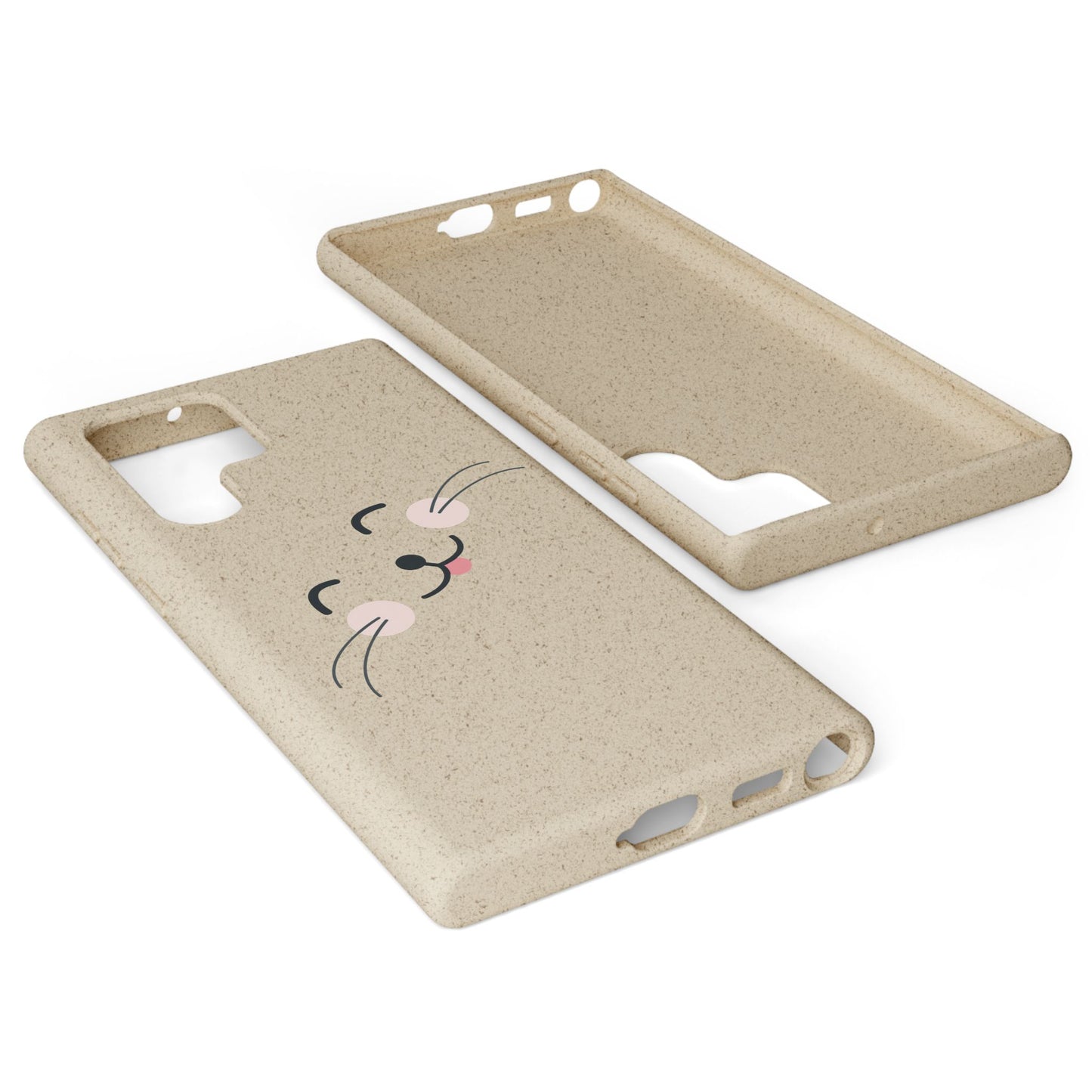 Biodegradable Phone Case - Happy Cat, Eco-friendly mobile cover