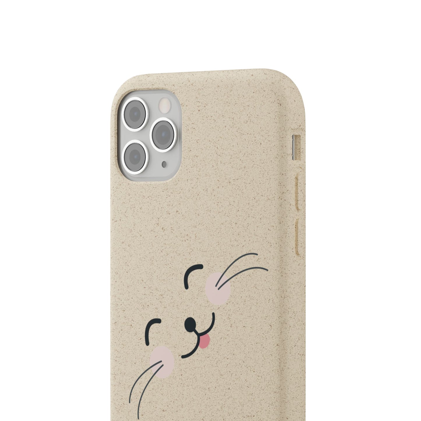 Biodegradable Phone Case - Happy Cat, Eco-friendly mobile cover