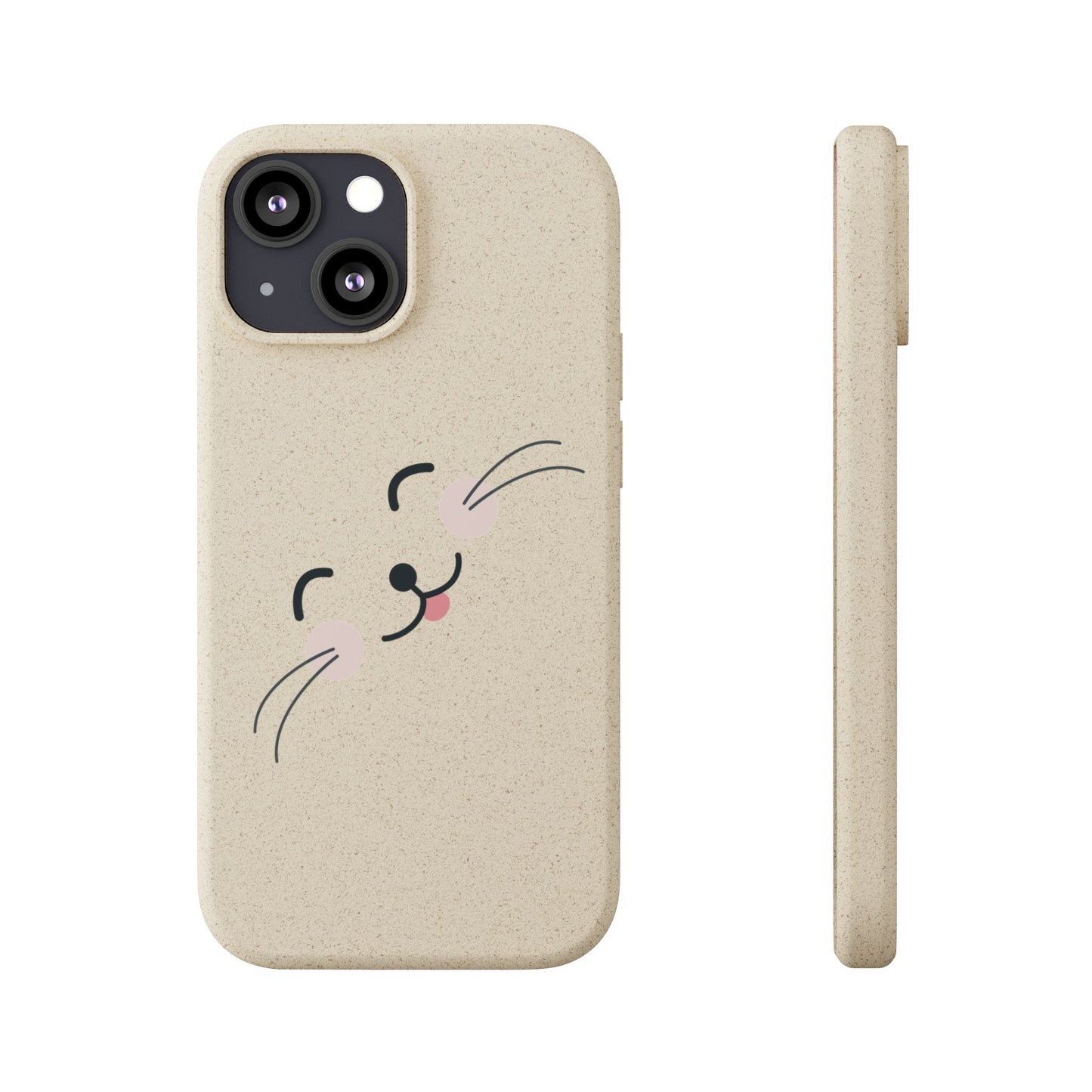 Biodegradable Phone Case - Happy Cat, Eco-friendly mobile cover