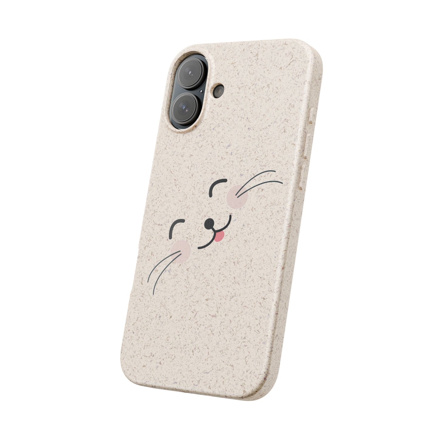 Biodegradable Phone Case - Happy Cat, Eco-friendly mobile cover