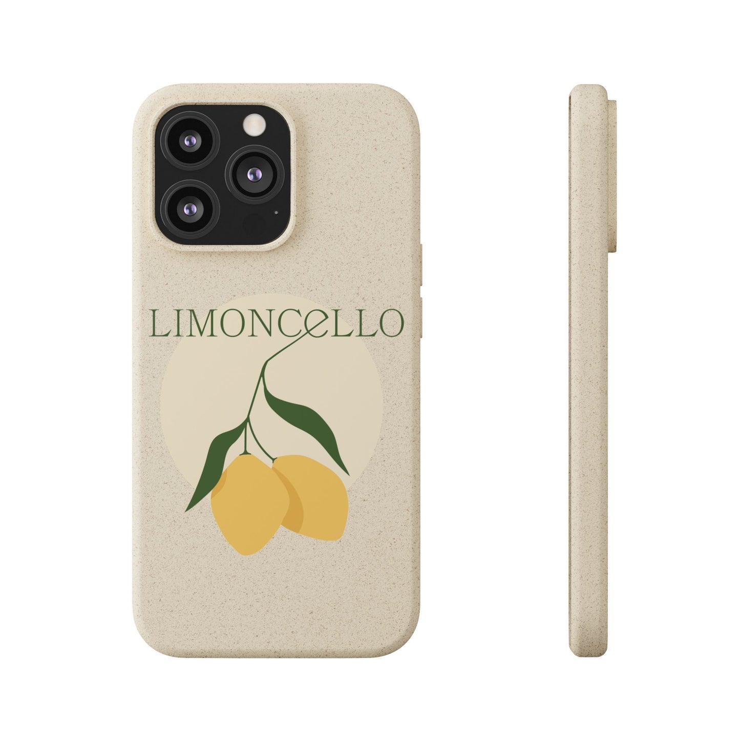 Biodegradable Phone Case - Limoncello Design, Eco-Friendly Mobile Cover