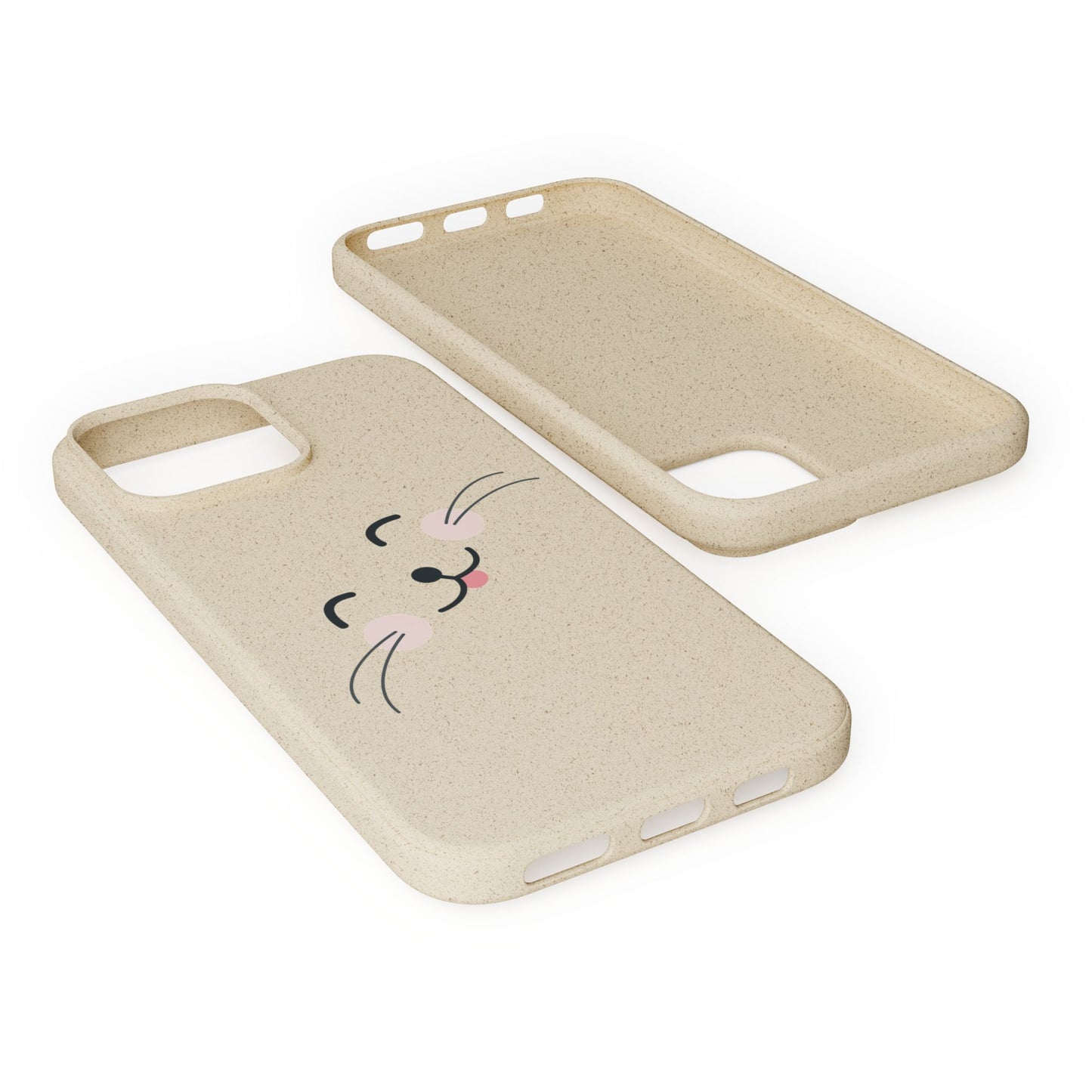 Biodegradable Phone Case - Happy Cat, Eco-friendly mobile cover