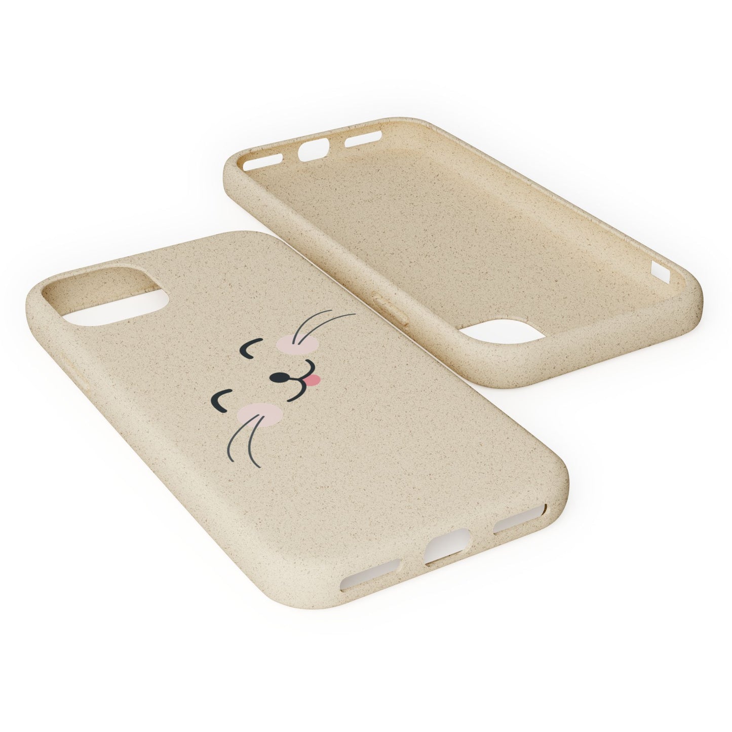 Biodegradable Phone Case - Happy Cat, Eco-friendly mobile cover