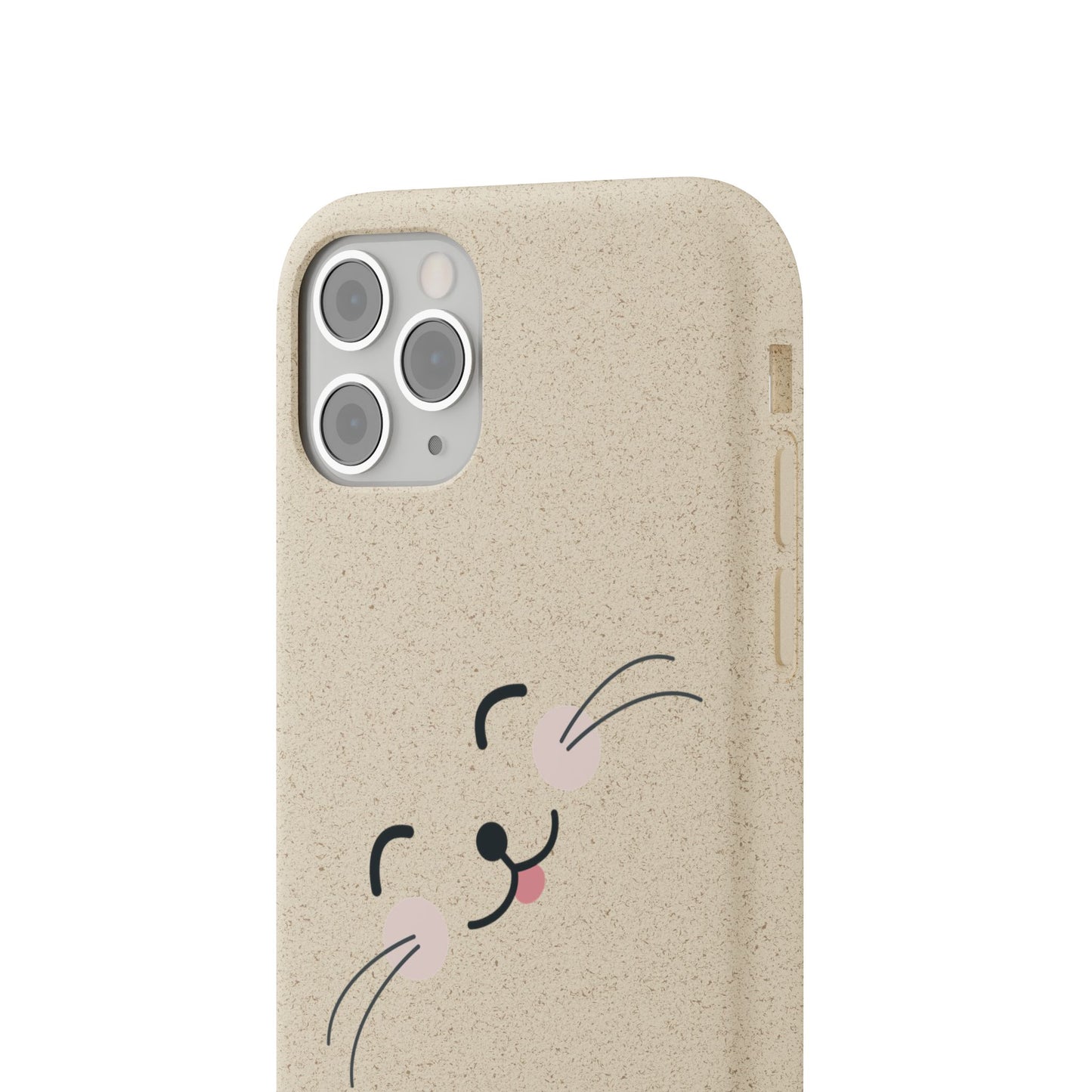 Biodegradable Phone Case - Happy Cat, Eco-friendly mobile cover
