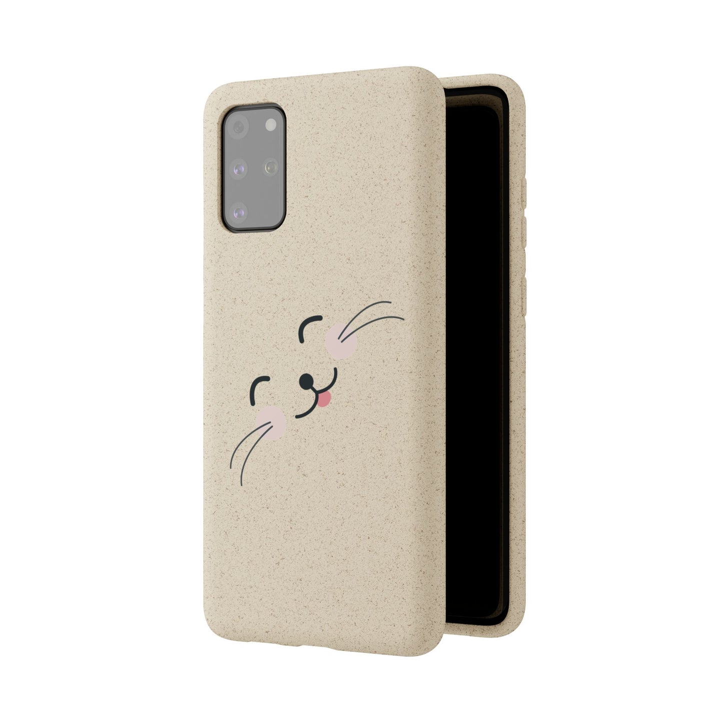 Biodegradable Phone Case - Happy Cat, Eco-friendly mobile cover