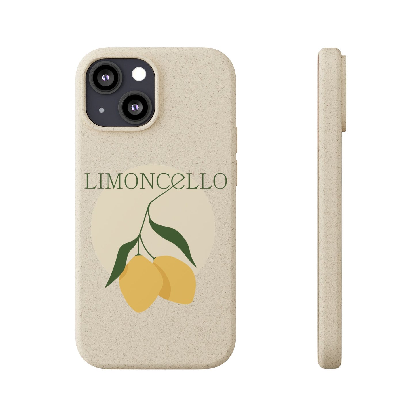 Biodegradable Phone Case - Limoncello Design, Eco-Friendly Mobile Cover