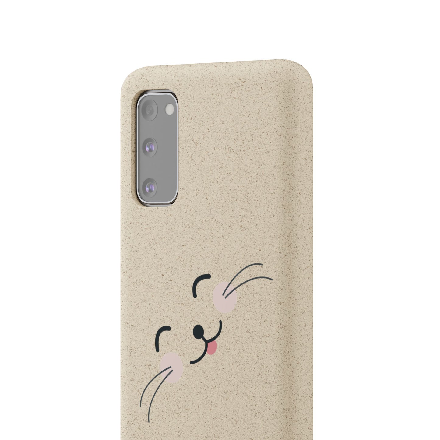 Biodegradable Phone Case - Happy Cat, Eco-friendly mobile cover