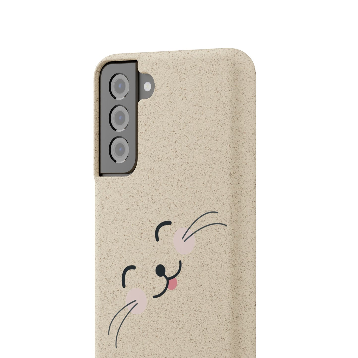 Biodegradable Phone Case - Happy Cat, Eco-friendly mobile cover